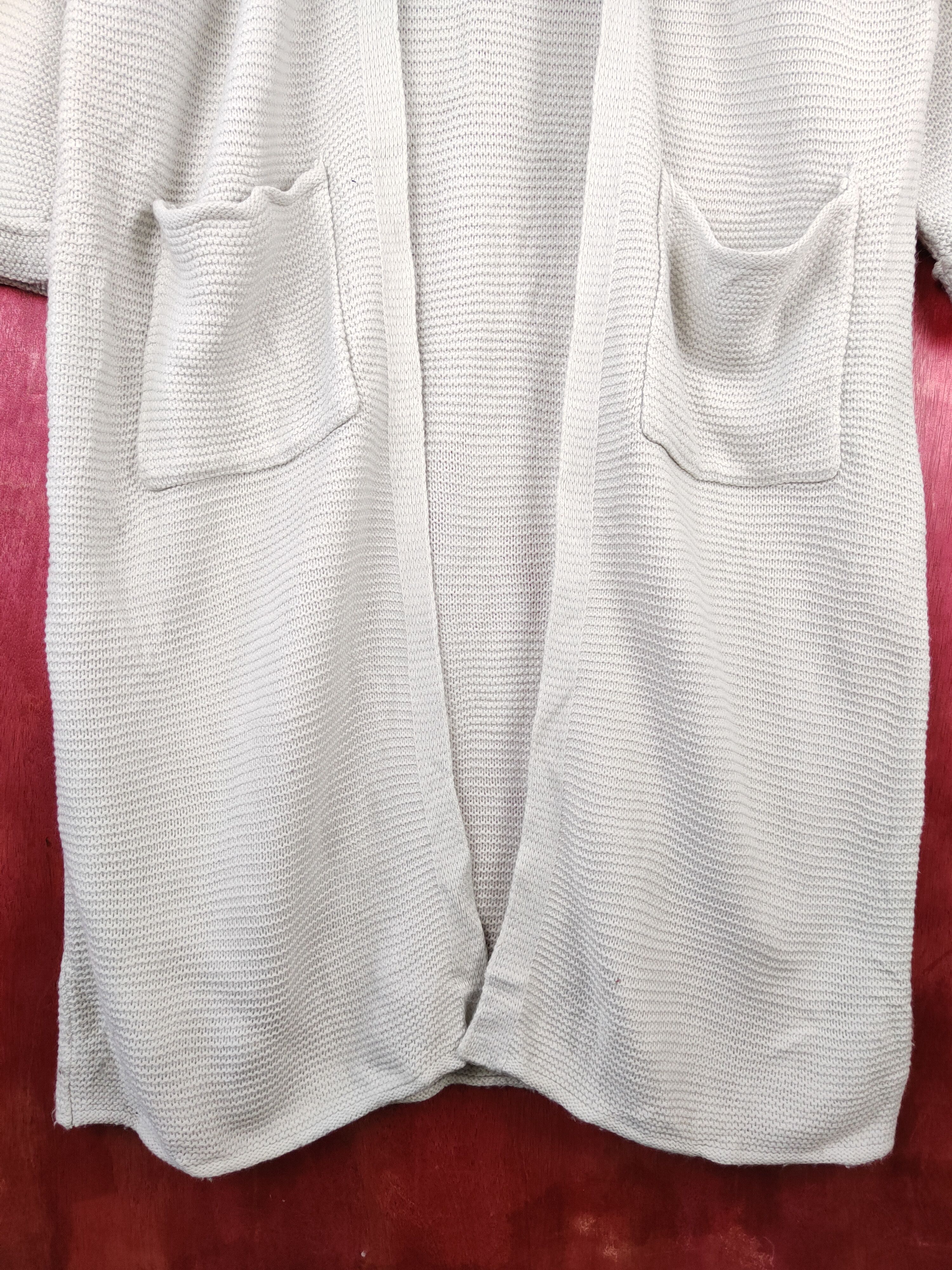 Japanese Brand Fifth Light Gray Knitwear long Cardigan #5916 Size M / US 6-8 / IT 42-44 - 7 Thumbnail