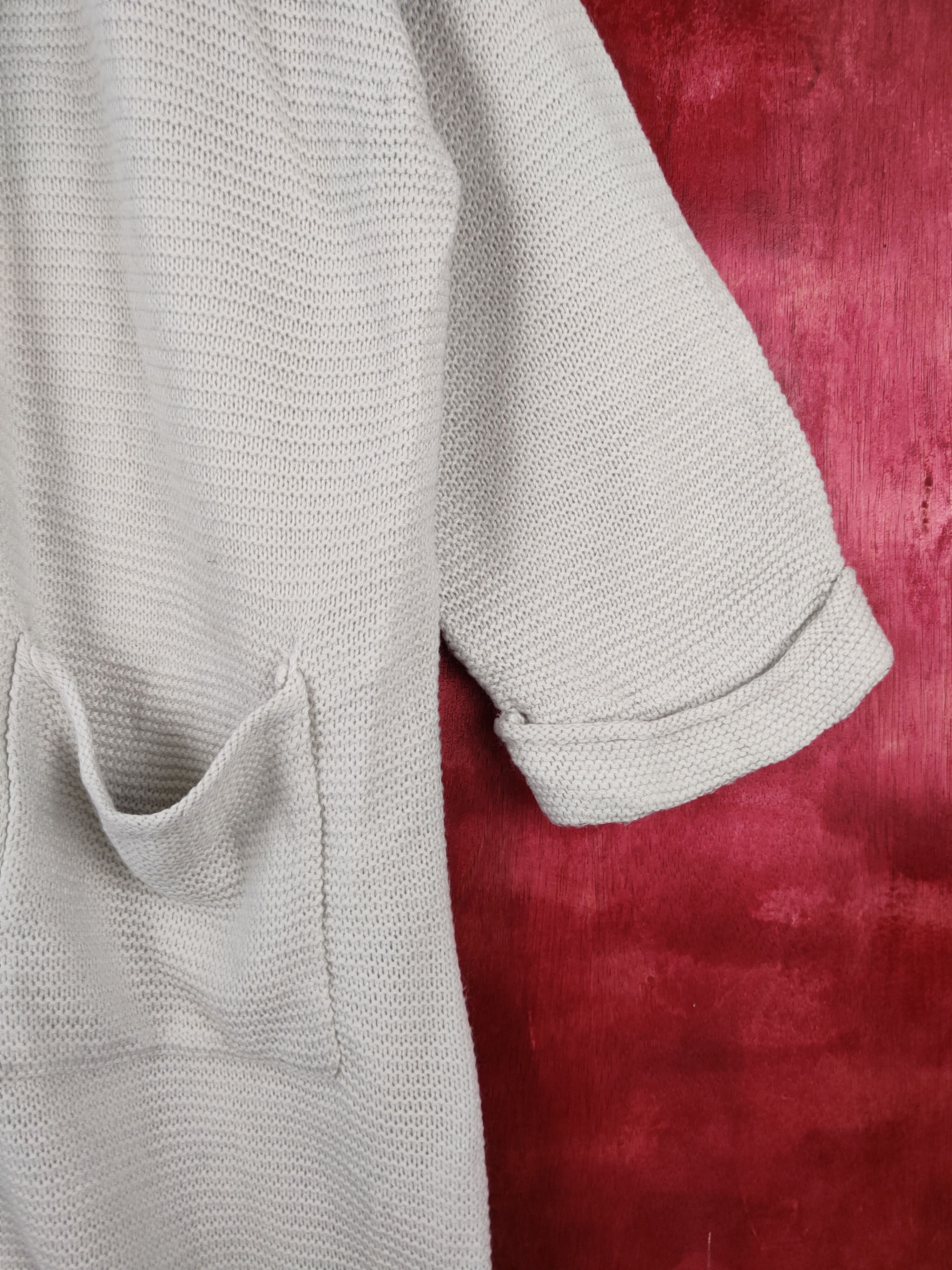 Japanese Brand Fifth Light Gray Knitwear long Cardigan #5916 Size M / US 6-8 / IT 42-44 - 6 Thumbnail