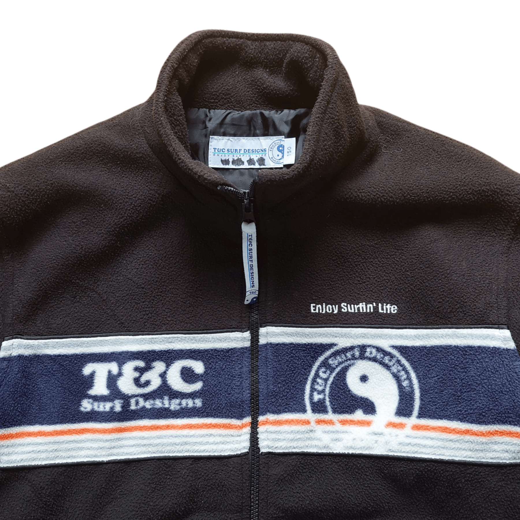 Japanese Brand × Vintage VINTAGE T&C SURF DESIGN FLEECE BIG SPELLOUT Size US S / EU 44-46 / 1 - 2 Thumbnail
