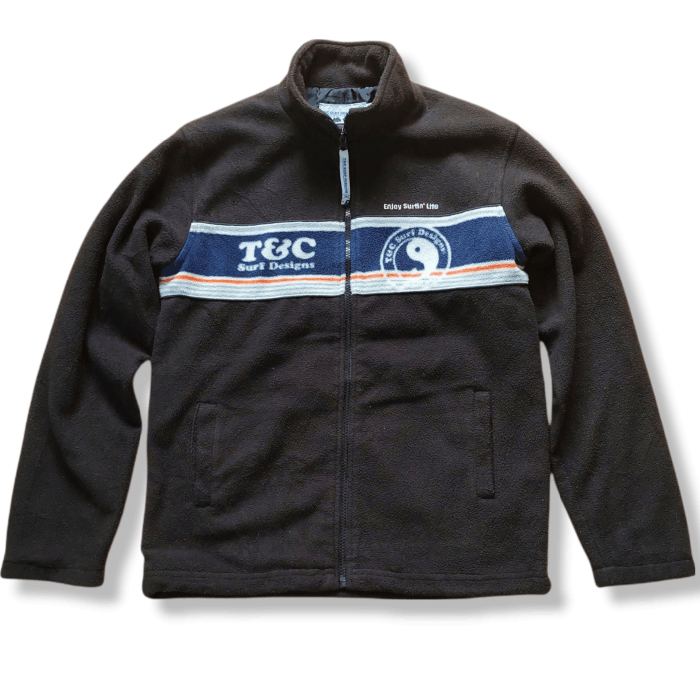 Japanese Brand × Vintage VINTAGE T&C SURF DESIGN FLEECE BIG SPELLOUT Size US S / EU 44-46 / 1 - 1 Thumbnail