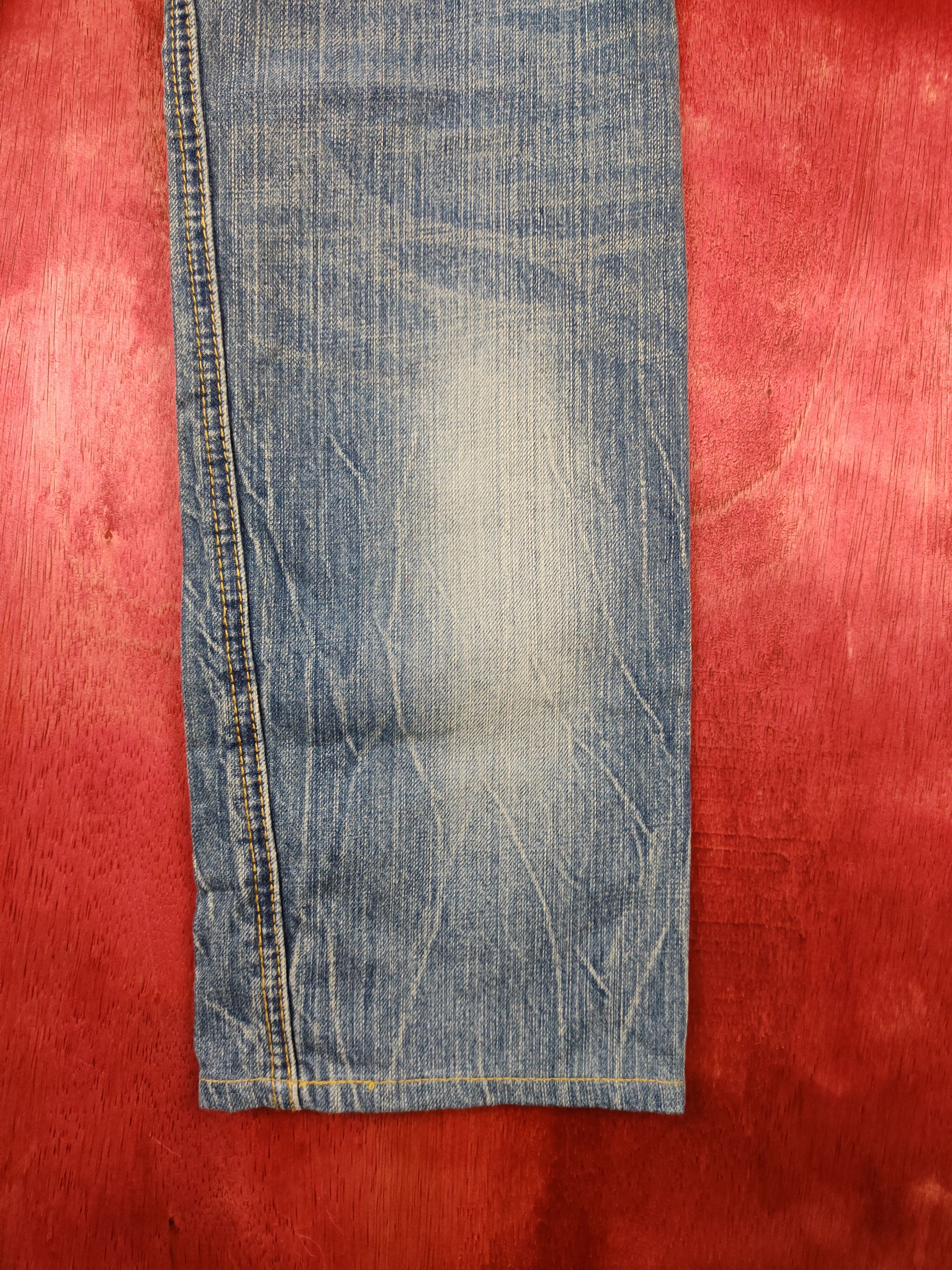 Japanese Brand Georgia Love Blue Faded Distressed Denim #5971 Size US 29 - 11 Thumbnail