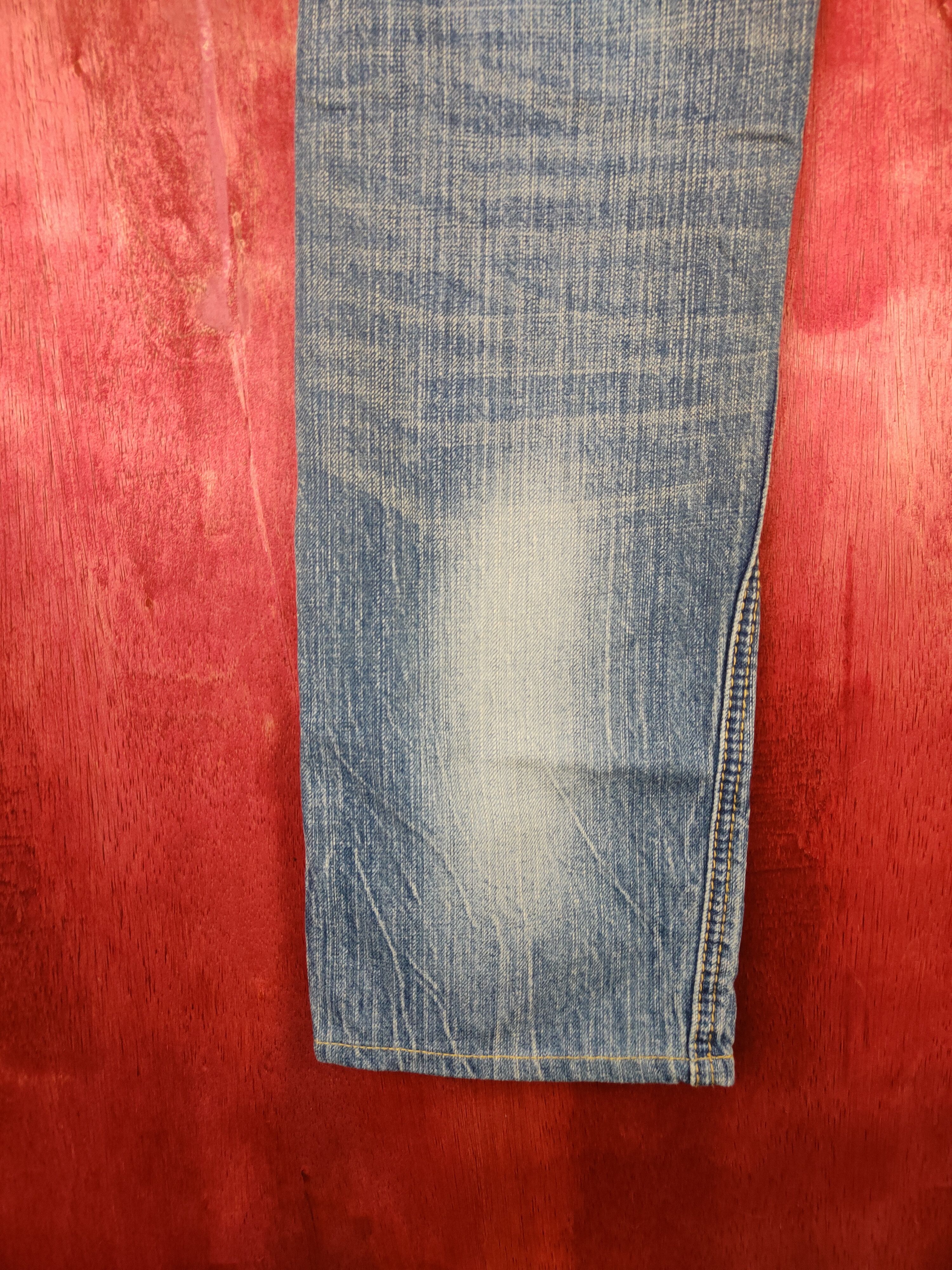 Japanese Brand Georgia Love Blue Faded Distressed Denim #5971 Size US 29 - 9 Thumbnail