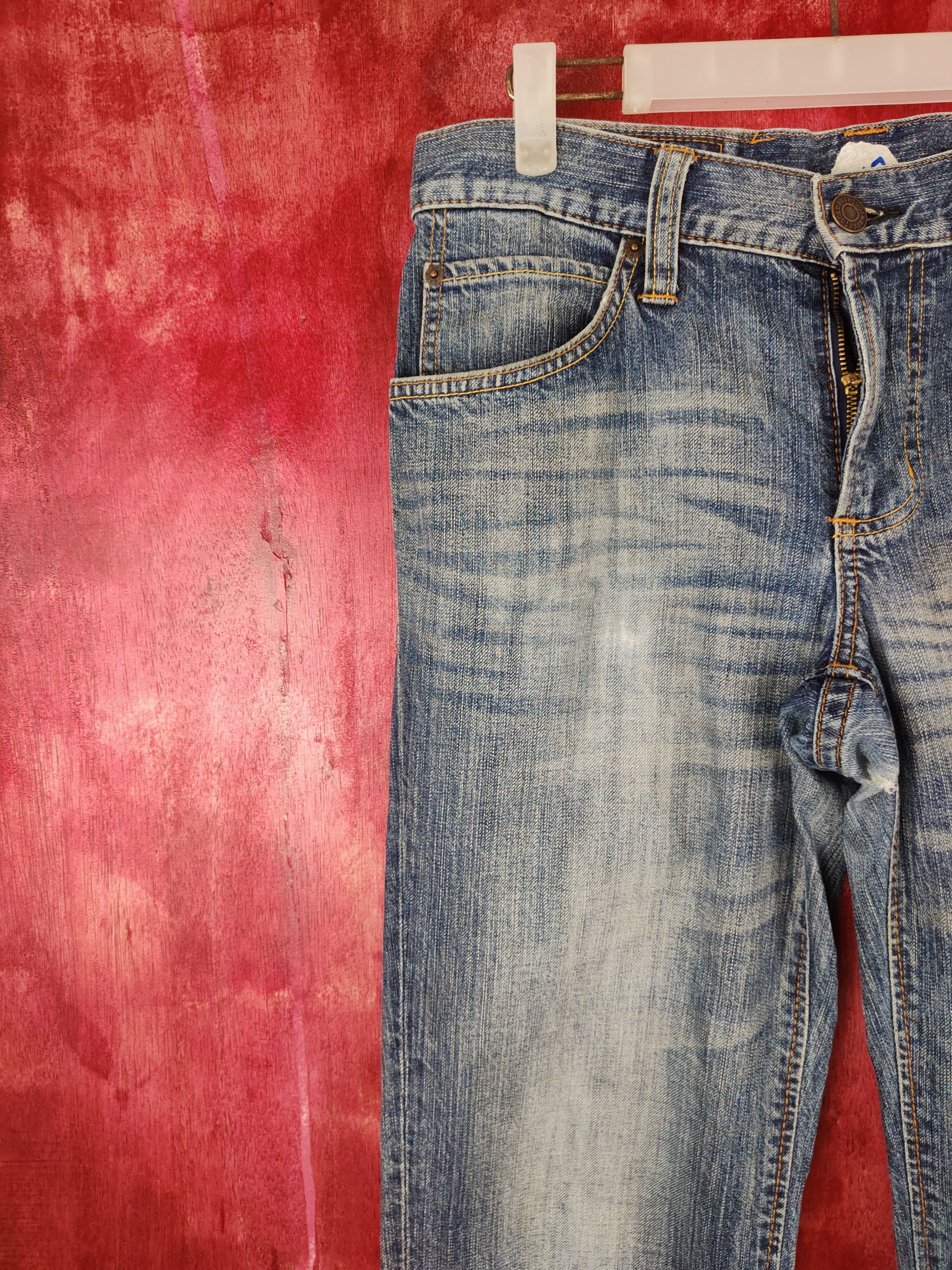 Edwin Edwin Faded Blue jeans vintage distressed Denim #5967 Size US 31 - 3 Thumbnail