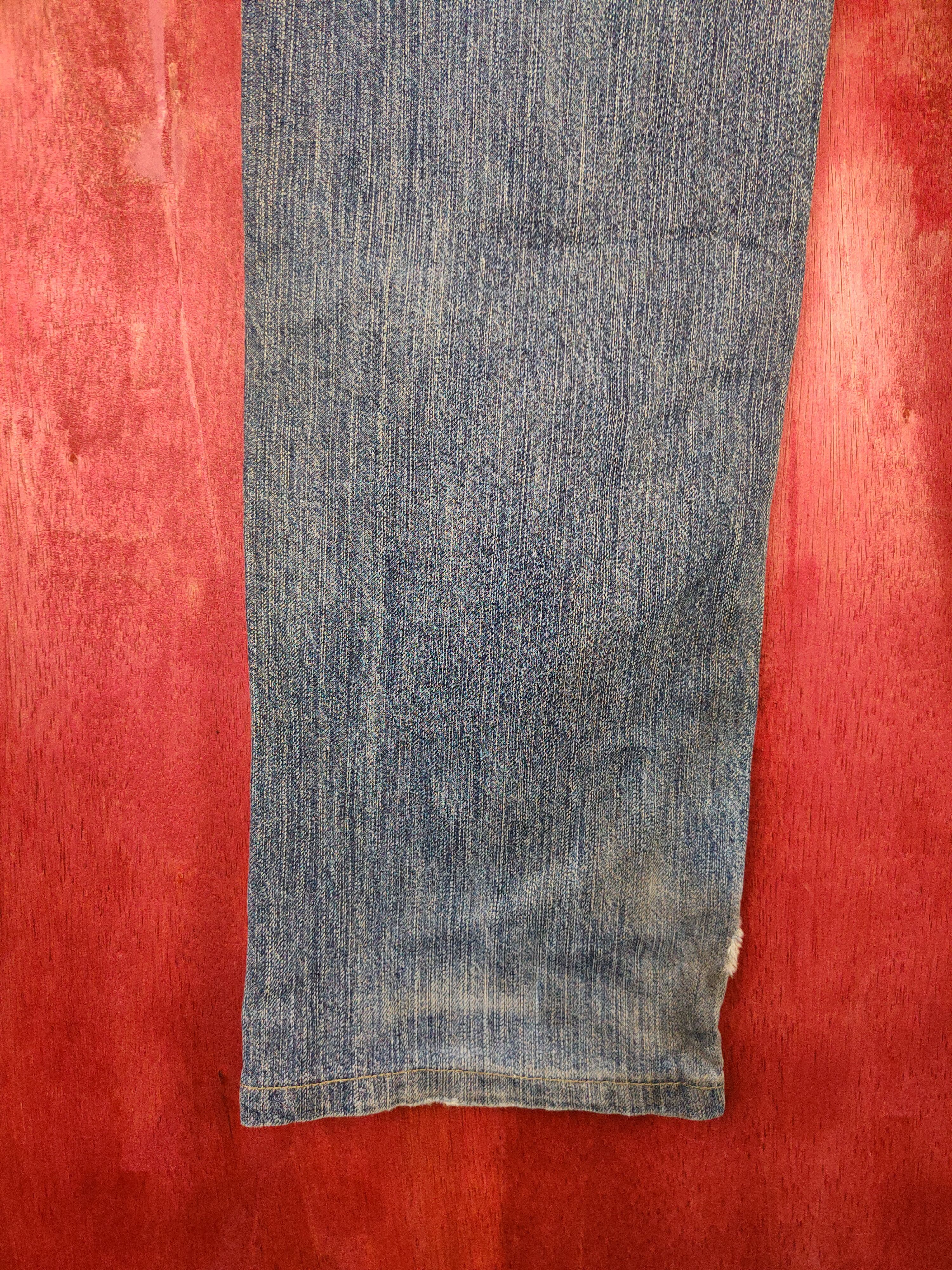 Edwin Edwin Faded Blue jeans vintage distressed Denim #5967 Size US 31 - 9 Thumbnail