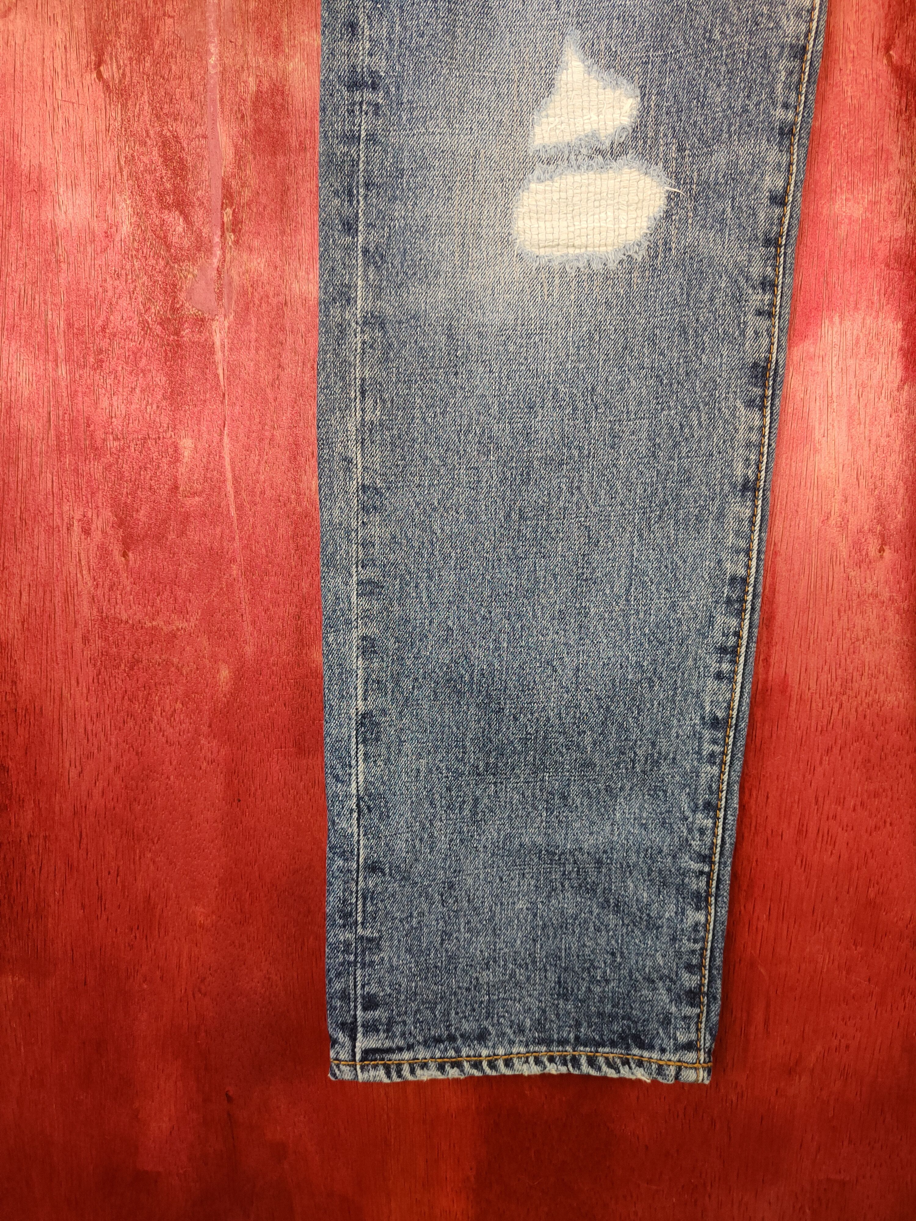 Japanese Brand Japanese Brand Blue distressed Denim #5964 Size 28" / US 6 / IT 42 - 4 Thumbnail