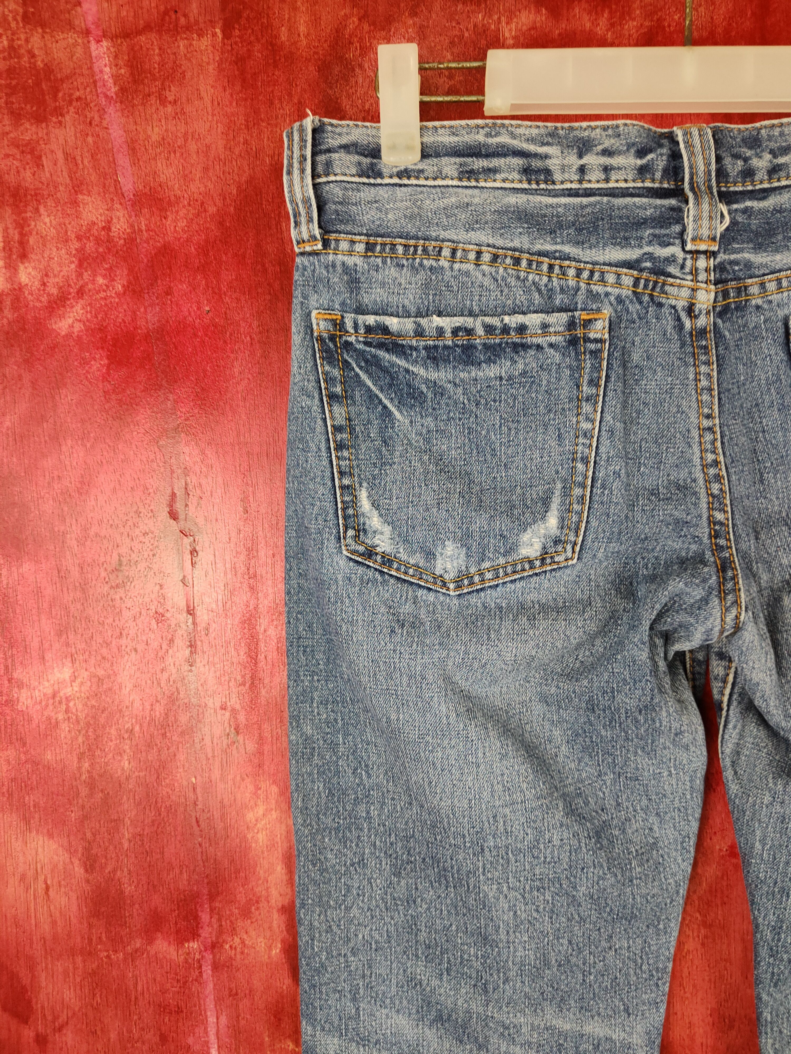 Japanese Brand Japanese Brand Blue distressed Denim #5964 Size 28" / US 6 / IT 42 - 8 Thumbnail