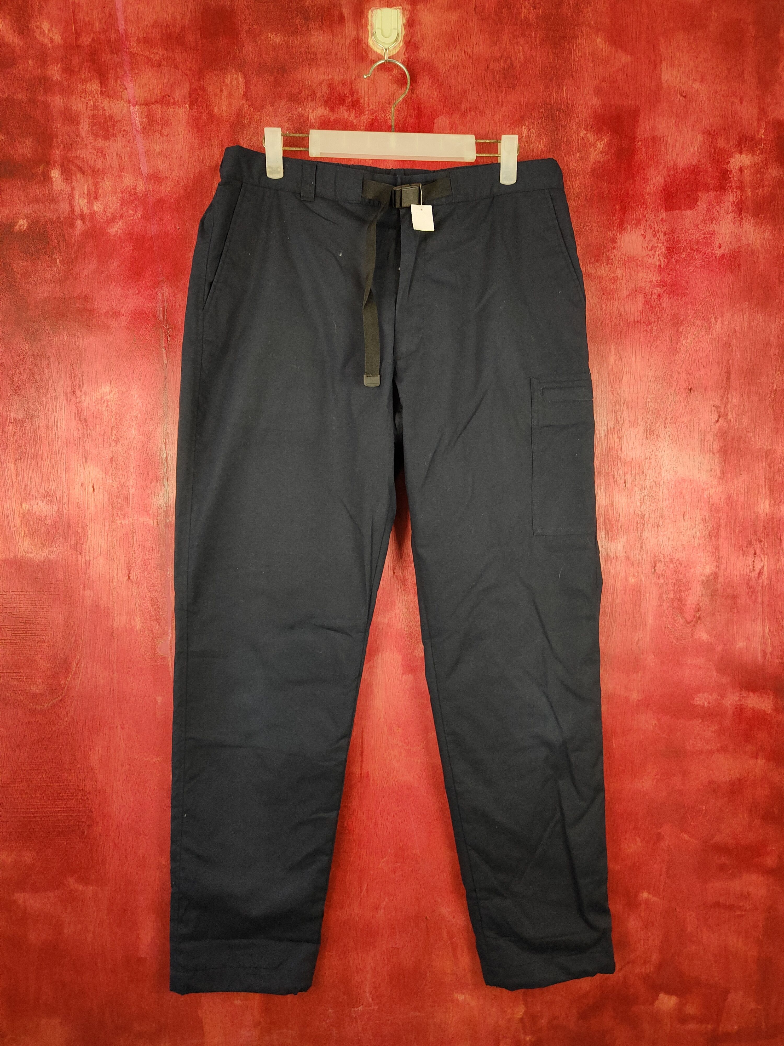 Japanese Brand × Uniqlo Uniqlo dark blue multi pocket tactical cargo pant #S347 Size US 33 - 1 Thumbnail