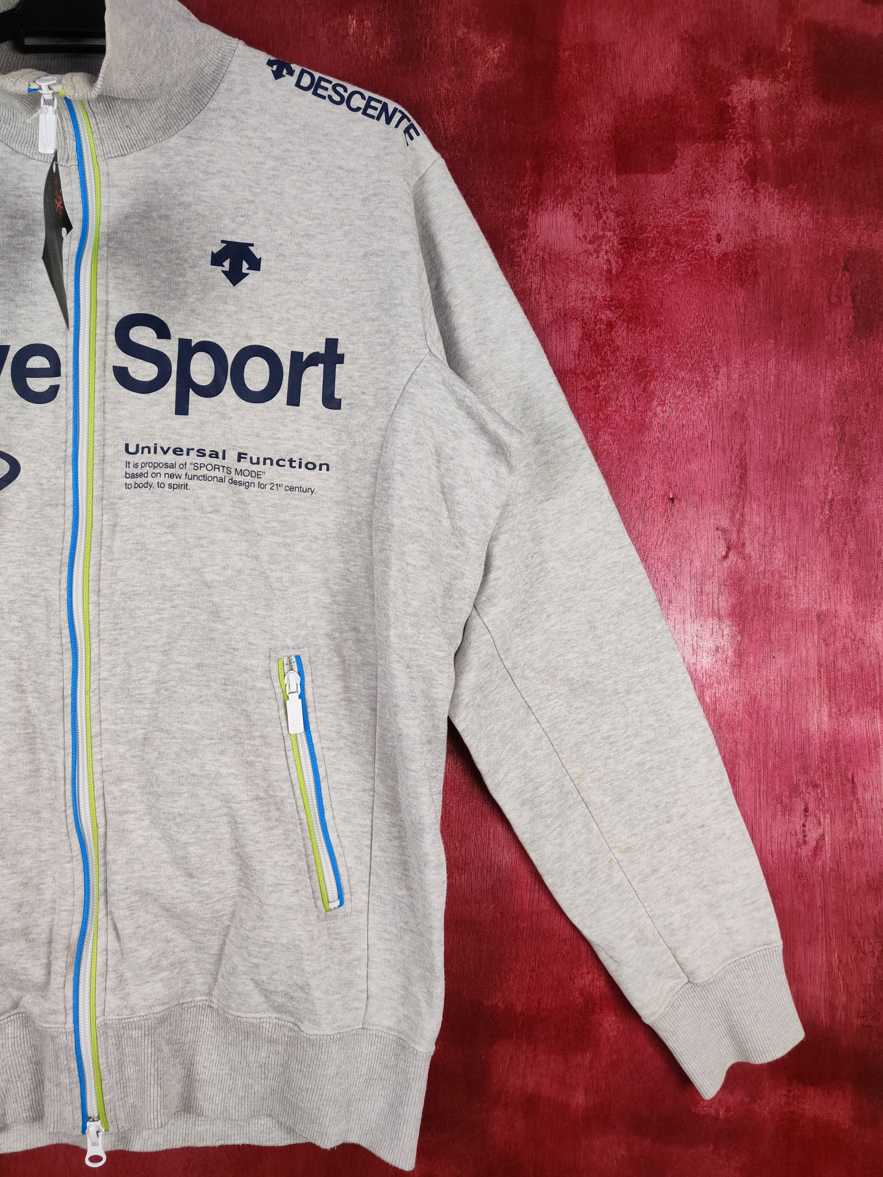 Descente × Japanese Brand Descente Gray vintage sportwear Sweater #4697 Size US XL / EU 56 / 4 - 5 Thumbnail