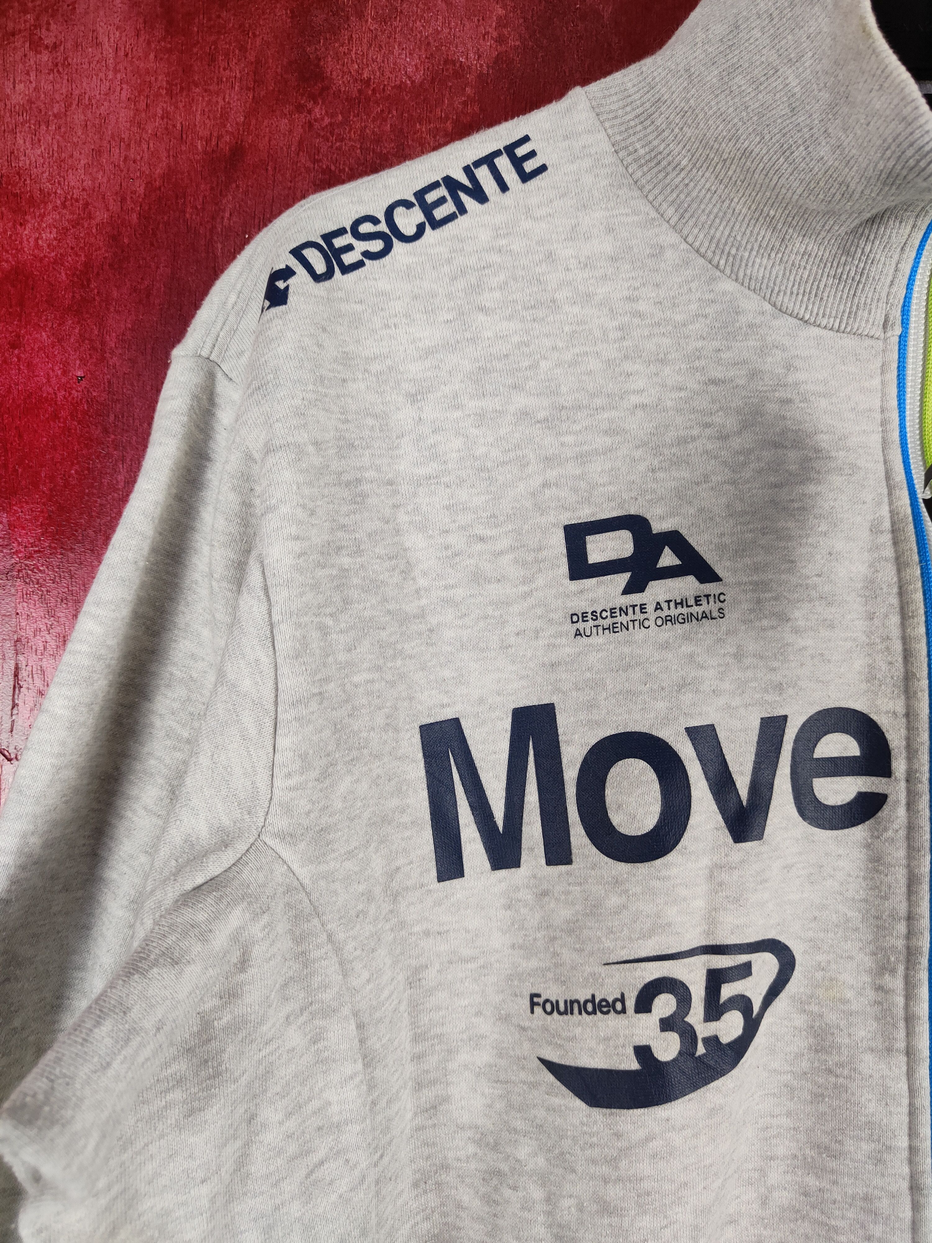 Descente × Japanese Brand Descente Gray vintage sportwear Sweater #4697 Size US XL / EU 56 / 4 - 3 Thumbnail