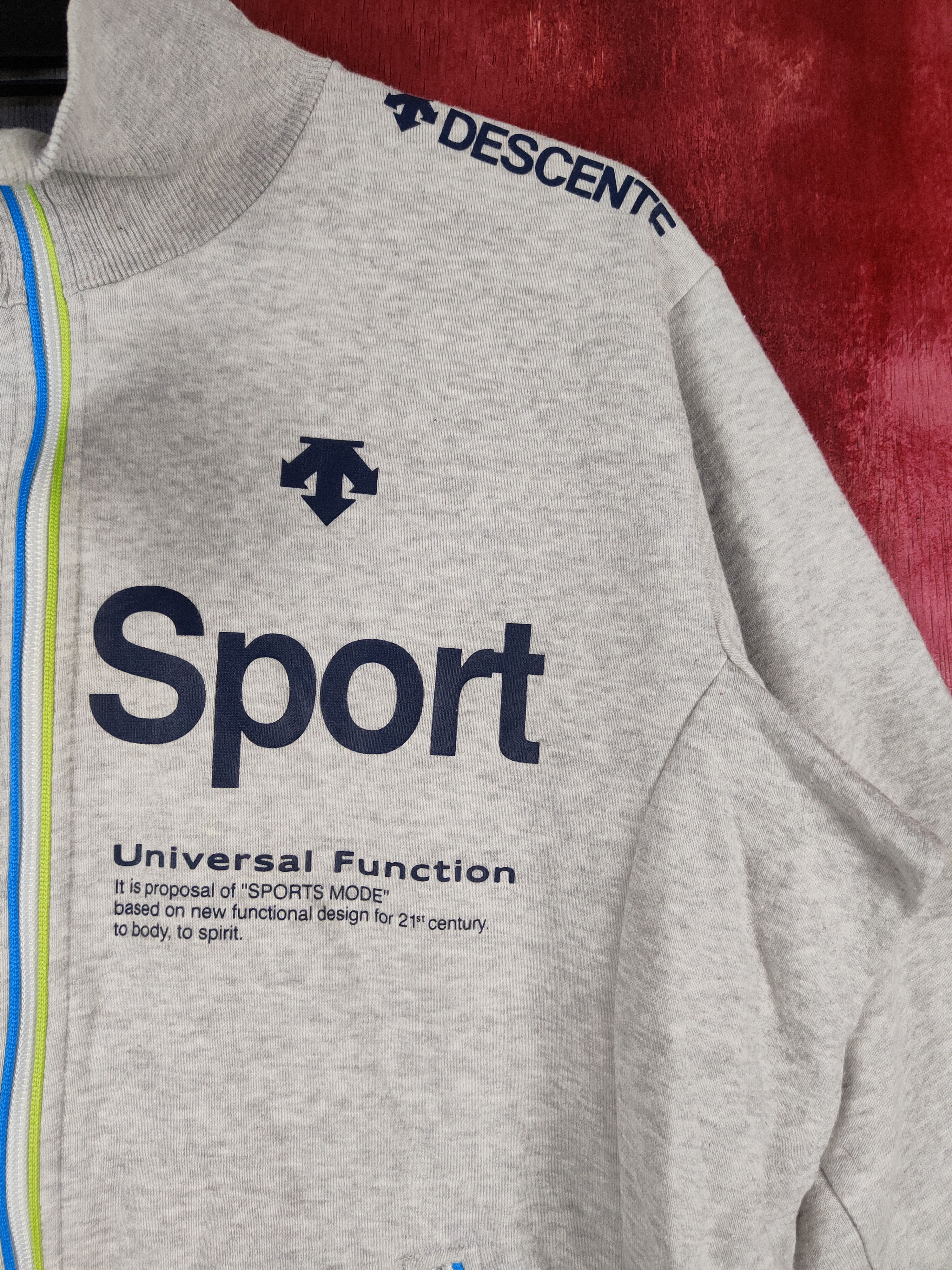 Descente × Japanese Brand Descente Gray vintage sportwear Sweater #4697 Size US XL / EU 56 / 4 - 6 Thumbnail