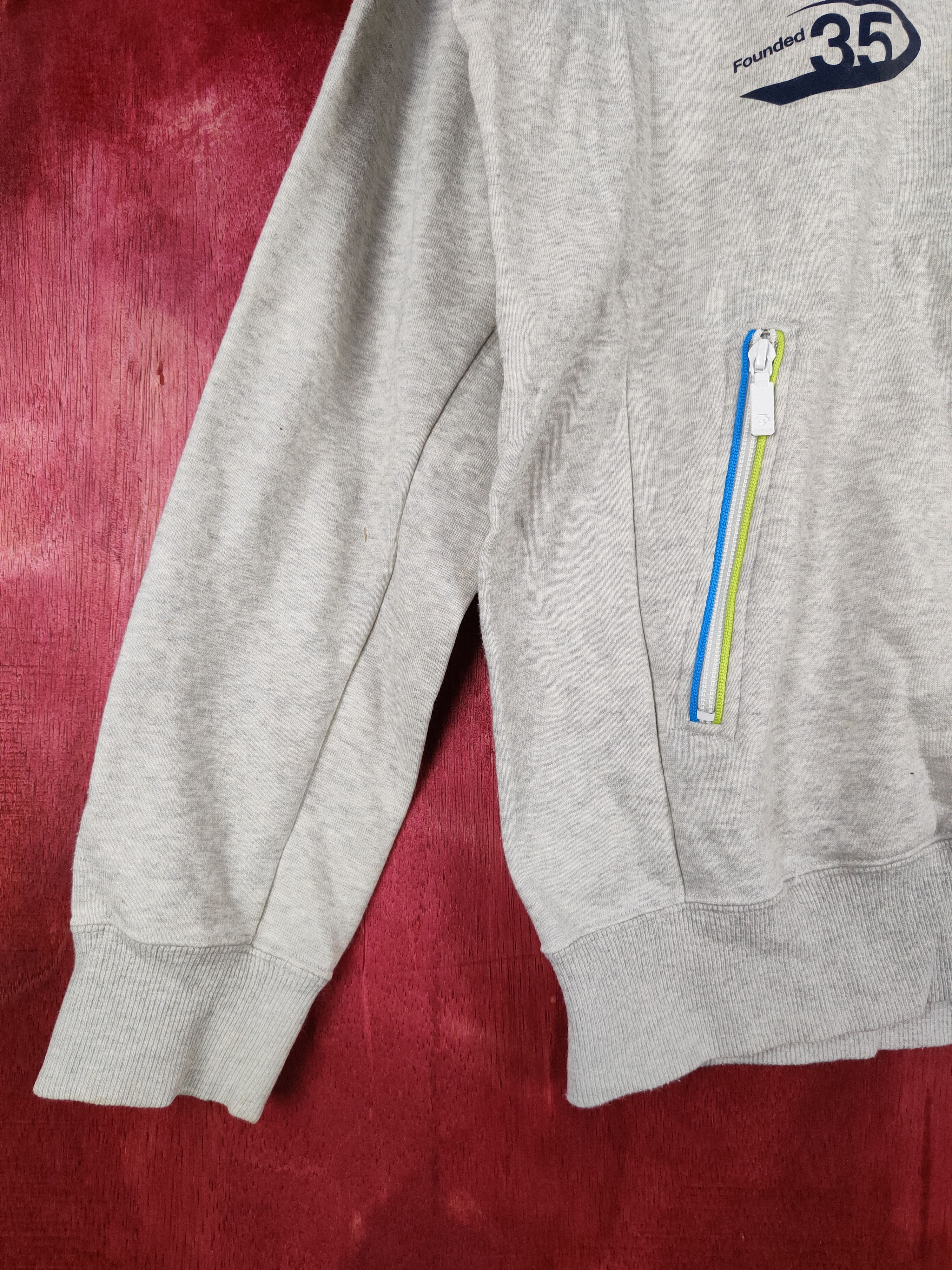 Descente × Japanese Brand Descente Gray vintage sportwear Sweater #4697 Size US XL / EU 56 / 4 - 4 Thumbnail