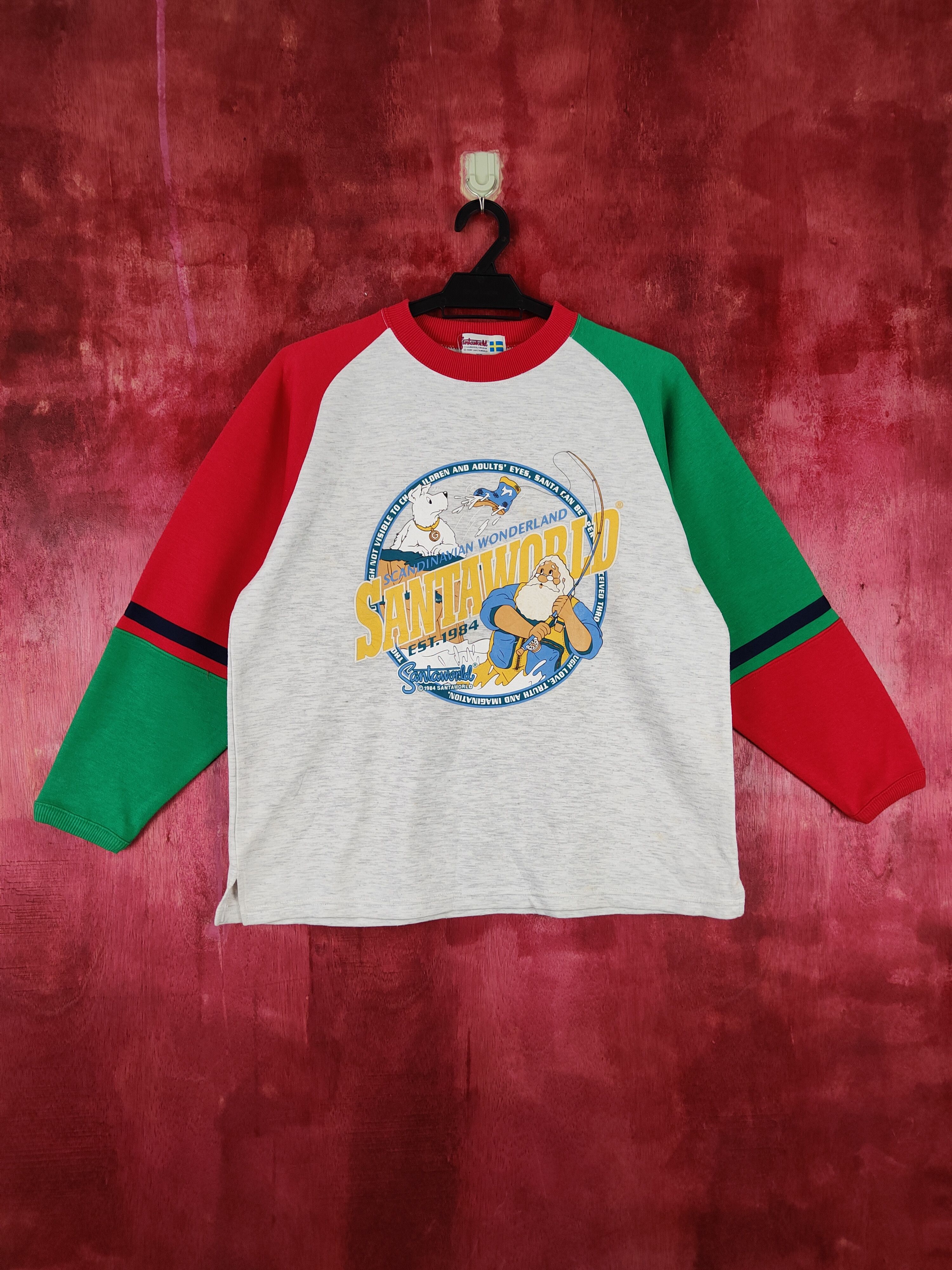 image of Santa World (Mora Sweden) Vintage White/green/red 339, Women's (Size Small)