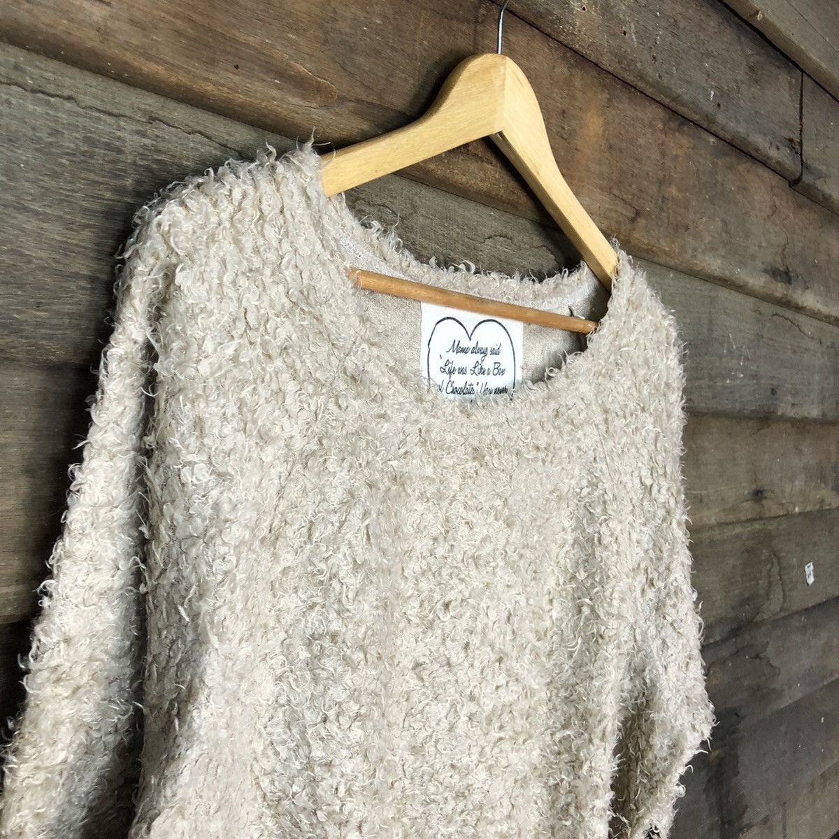 Homespun Knitwear Japanese Brand Brown Shag Shaggy Fur Mohair Knitwear #6992 Size M / US 6-8 / IT 42-44 - 6 Thumbnail