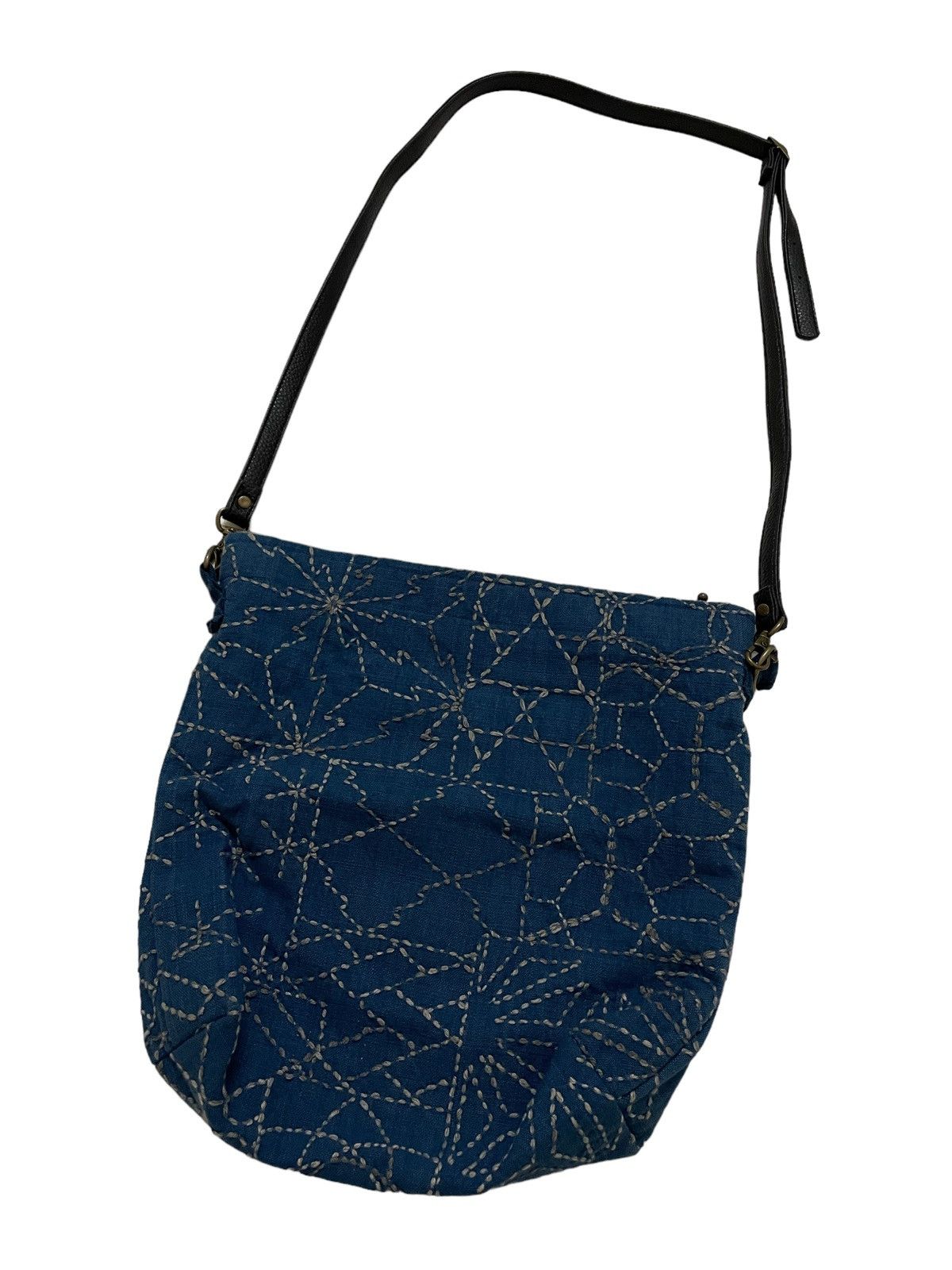 Handmade Vintage Sling Bag Boro Sashiko Size ONE SIZE - 6 Thumbnail