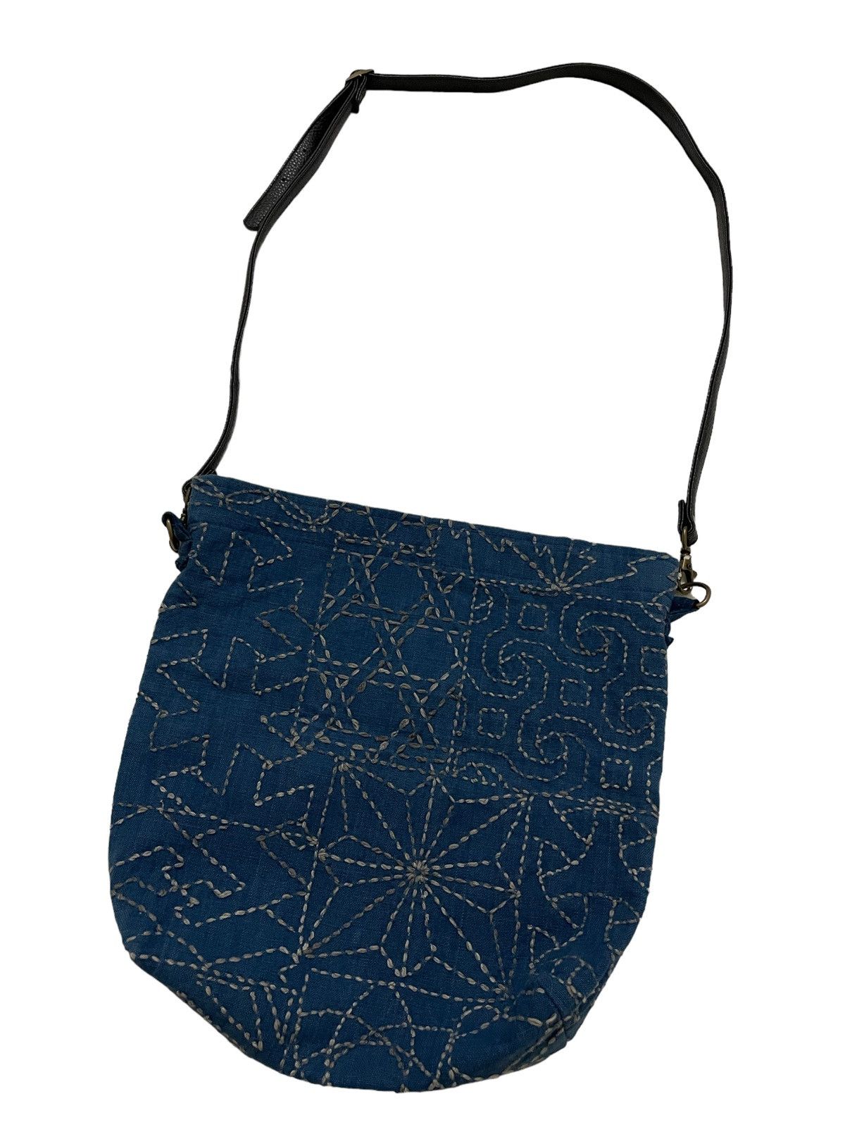 Handmade Vintage Sling Bag Boro Sashiko Size ONE SIZE - 3 Thumbnail
