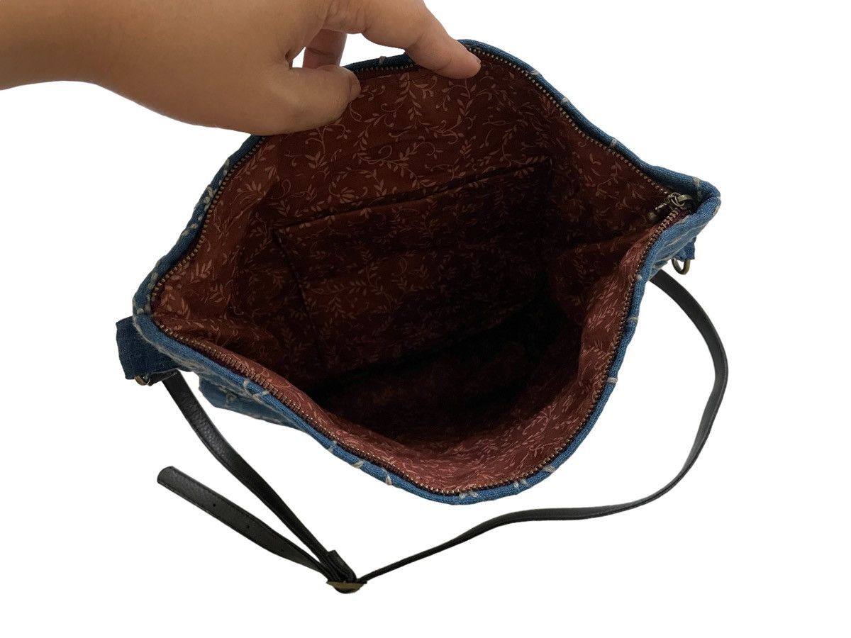 Handmade Vintage Sling Bag Boro Sashiko Size ONE SIZE - 7 Thumbnail