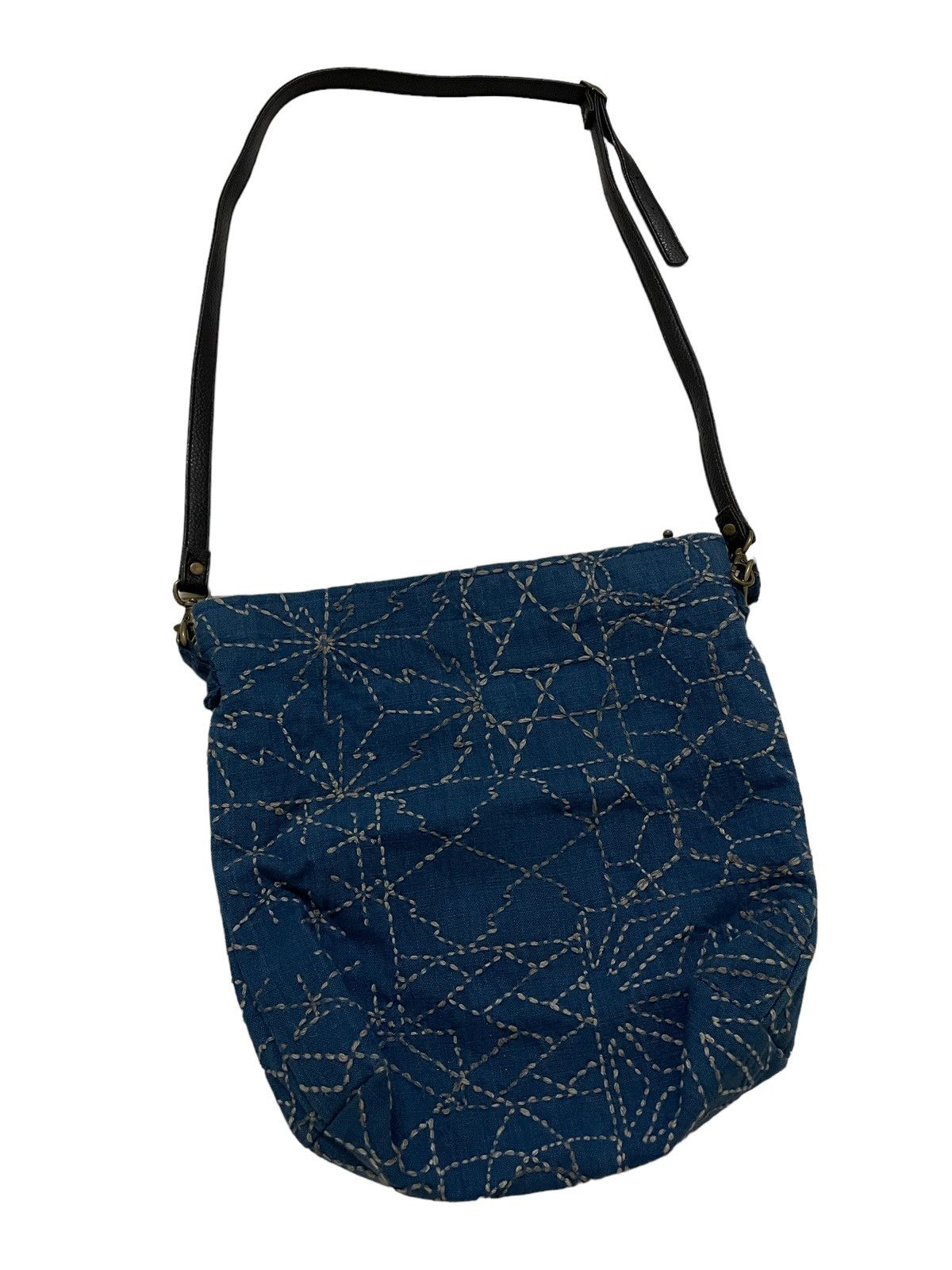 Handmade Vintage Sling Bag Boro Sashiko Size ONE SIZE - 5 Thumbnail