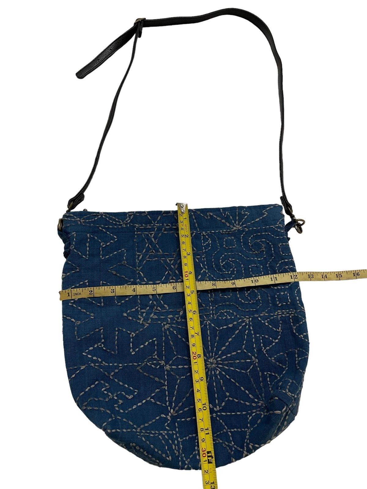 Handmade Vintage Sling Bag Boro Sashiko Size ONE SIZE - 8 Thumbnail