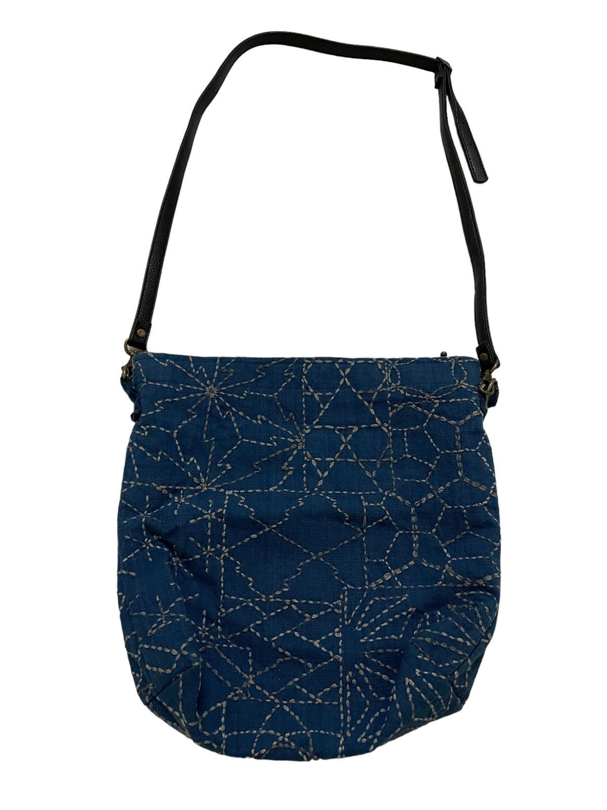 Handmade Vintage Sling Bag Boro Sashiko Size ONE SIZE - 4 Thumbnail
