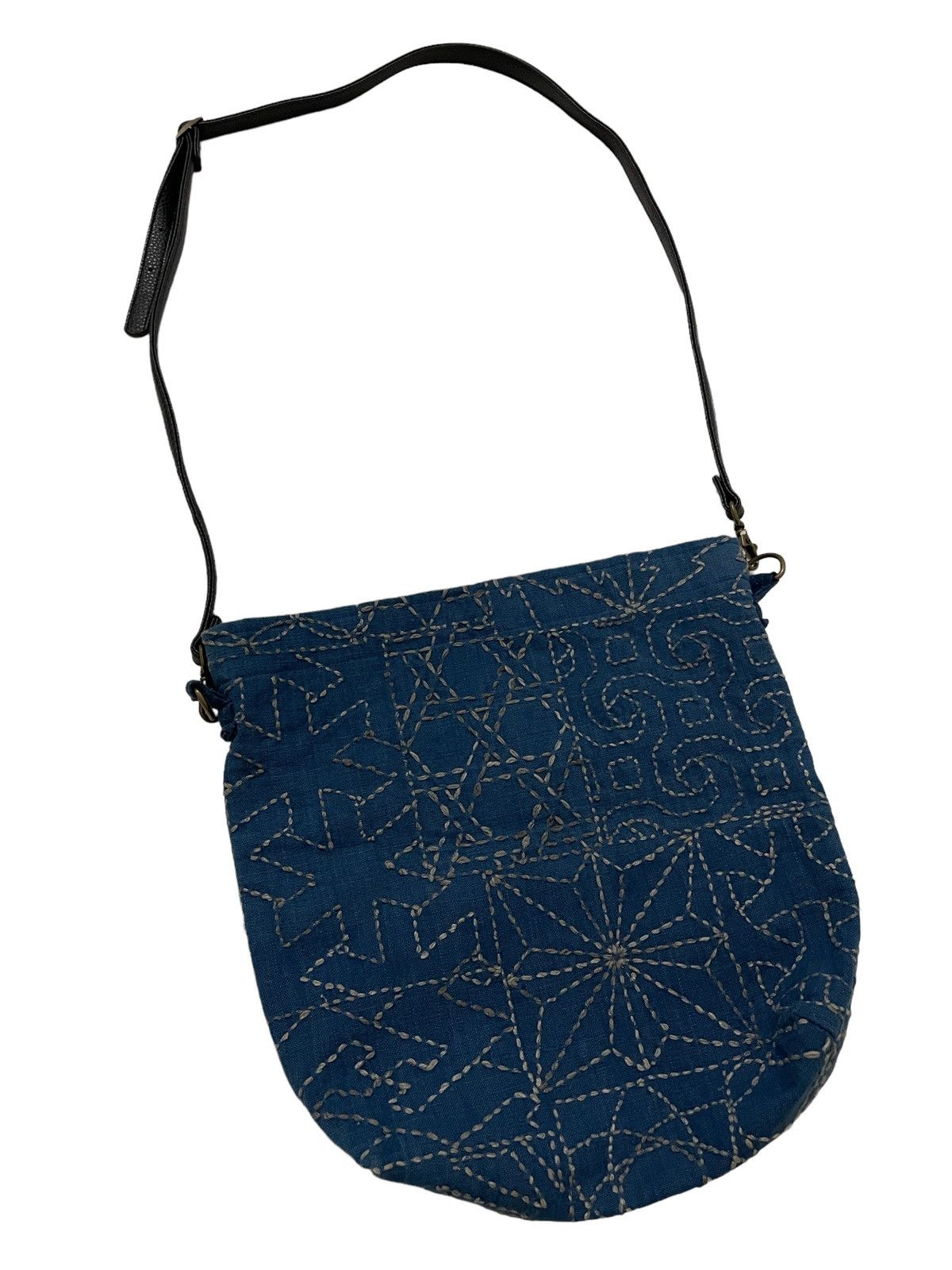 Handmade Vintage Sling Bag Boro Sashiko Size ONE SIZE - 2 Thumbnail