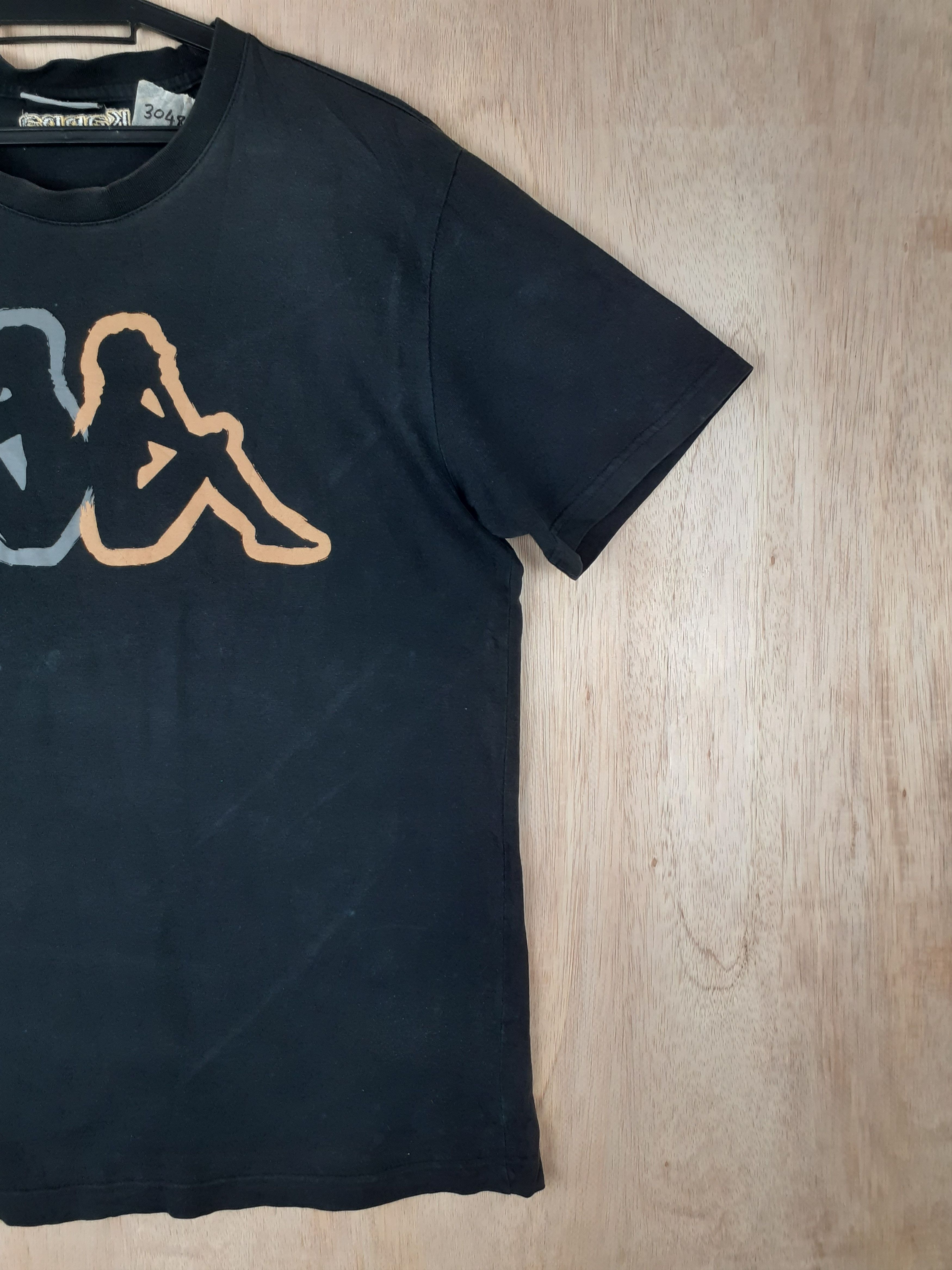 Japanese Brand × Kappa Kappa black Tshirt #3048 Size US L / EU 52-54 / 3 - 4 Thumbnail