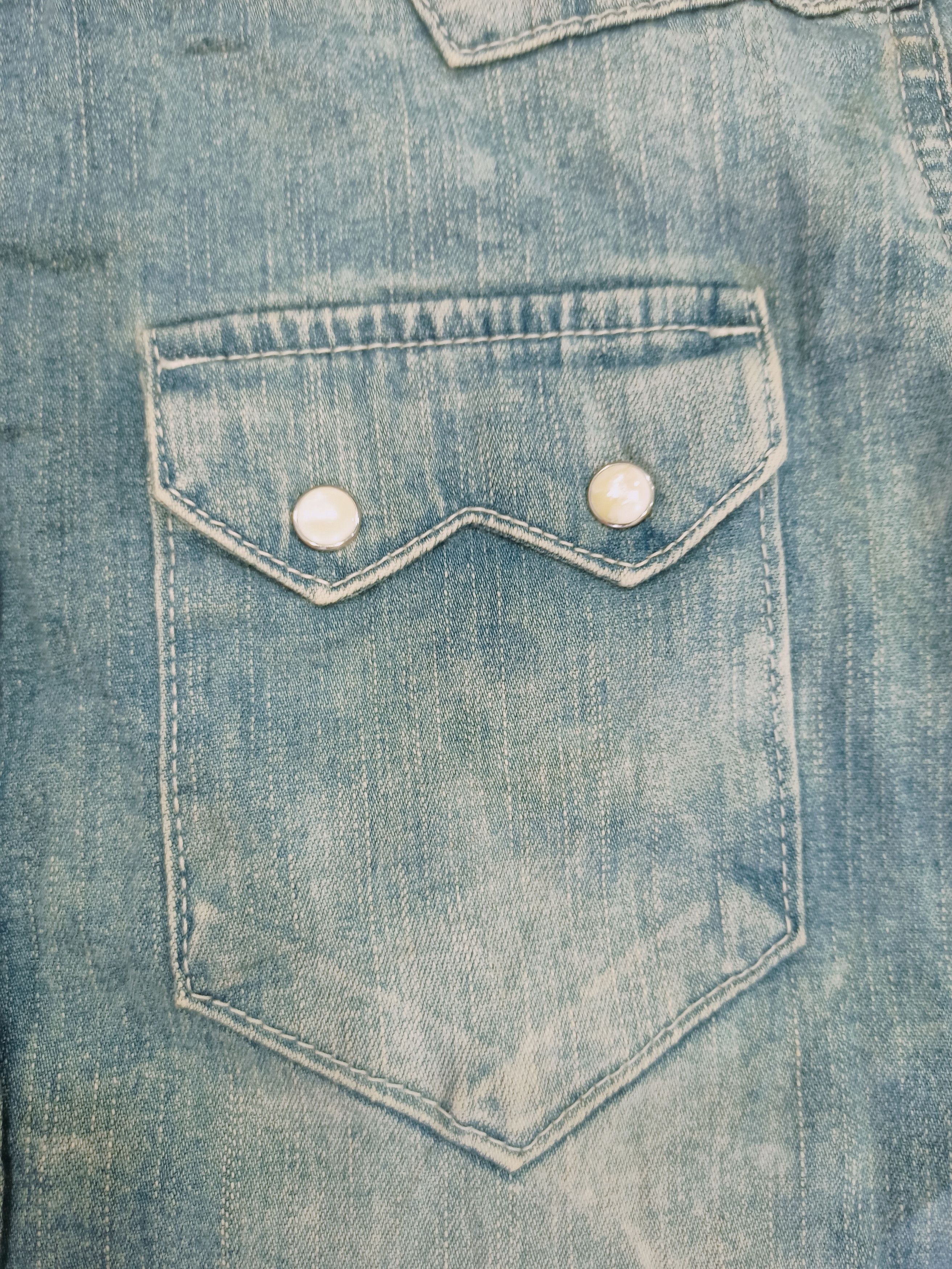Japanese Brand Vintage Vanquish Short Sleeve Denim Jacket Size US M / EU 48-50 / 2 - 8 Thumbnail