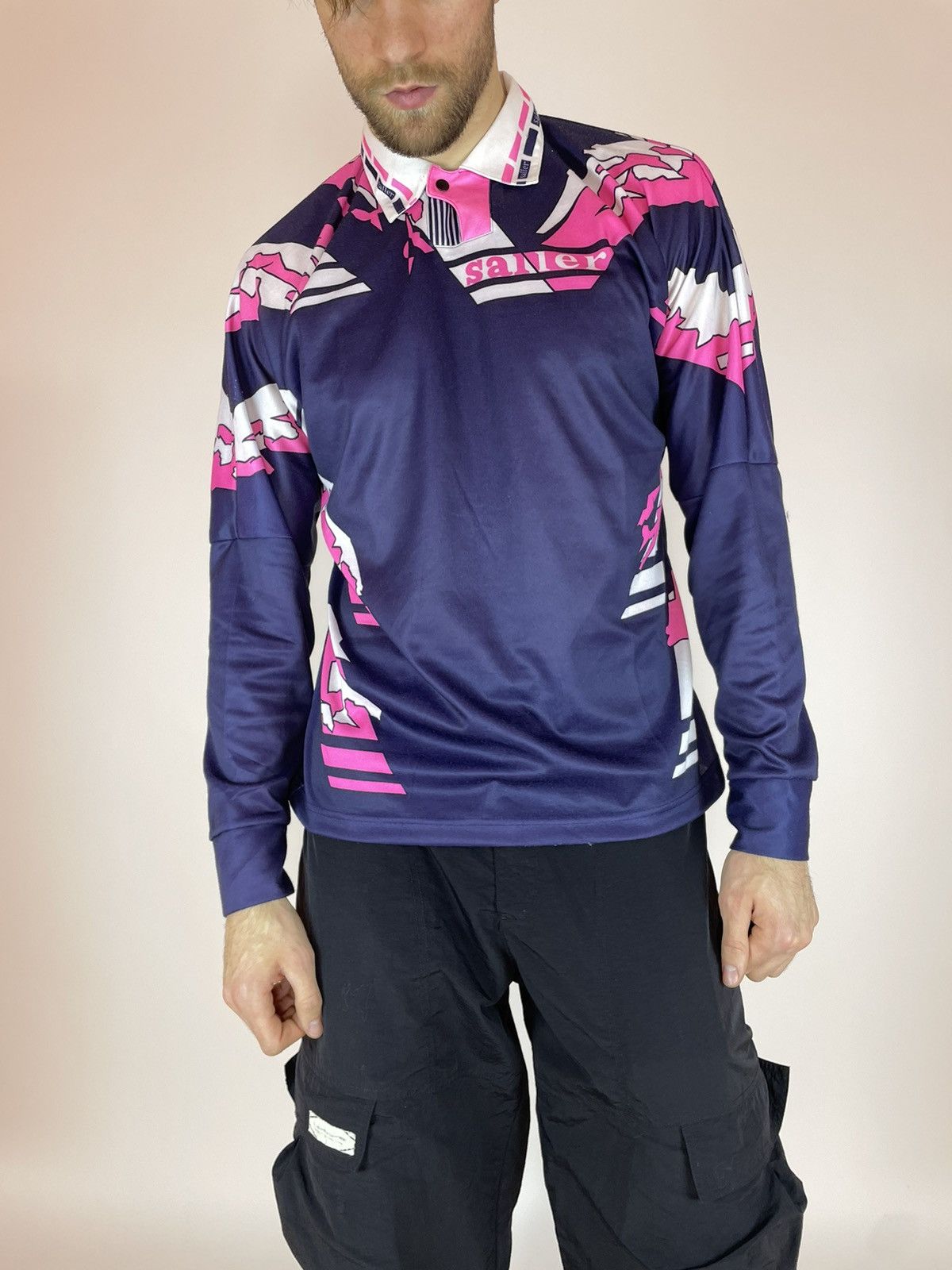 Vintage Vintage saller Soccers polo Multicolour long sleeve Mens Size US XL / EU 56 / 4 - 2 Thumbnail