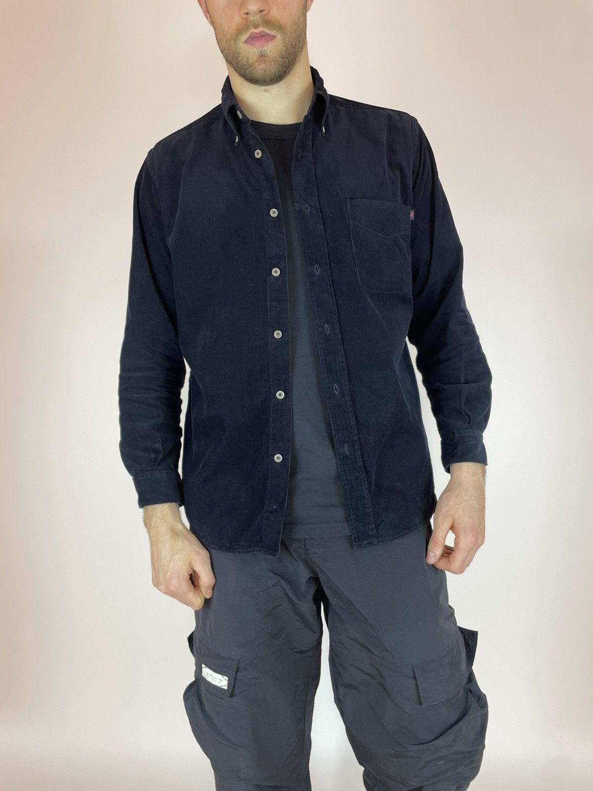 Marlboro Classics × Vintage Marlboro Classics Vintage Velvet Black shirt long sleeve Size US M / EU 48-50 / 2 - 8 Thumbnail