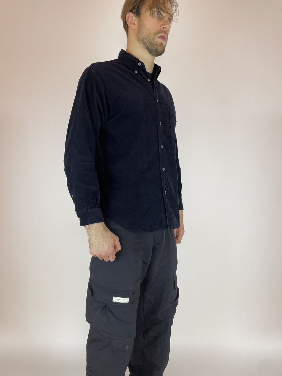 Marlboro Classics × Vintage Marlboro Classics Vintage Velvet Black shirt long sleeve Size US M / EU 48-50 / 2 - 4 Thumbnail