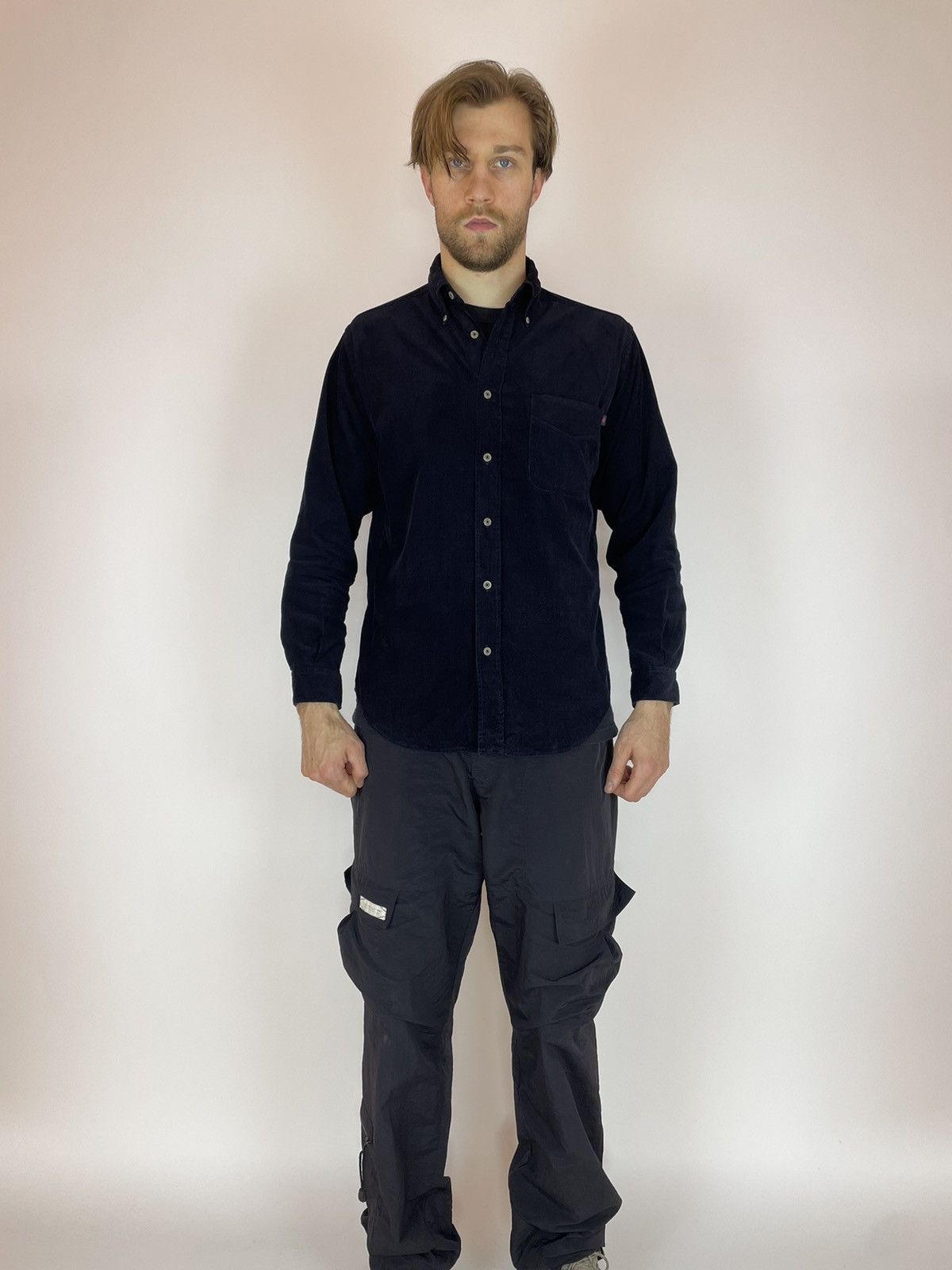 Marlboro Classics × Vintage Marlboro Classics Vintage Velvet Black shirt long sleeve Size US M / EU 48-50 / 2 - 2 Thumbnail