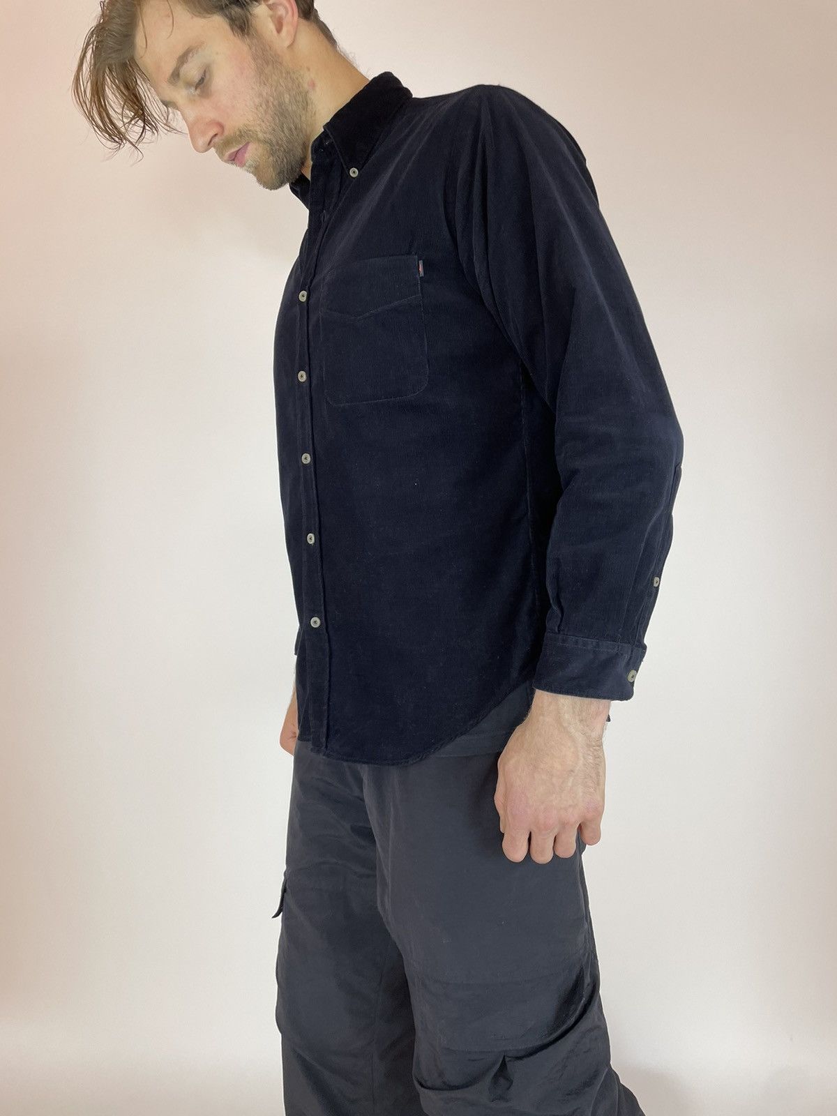 Marlboro Classics × Vintage Marlboro Classics Vintage Velvet Black shirt long sleeve Size US M / EU 48-50 / 2 - 6 Thumbnail