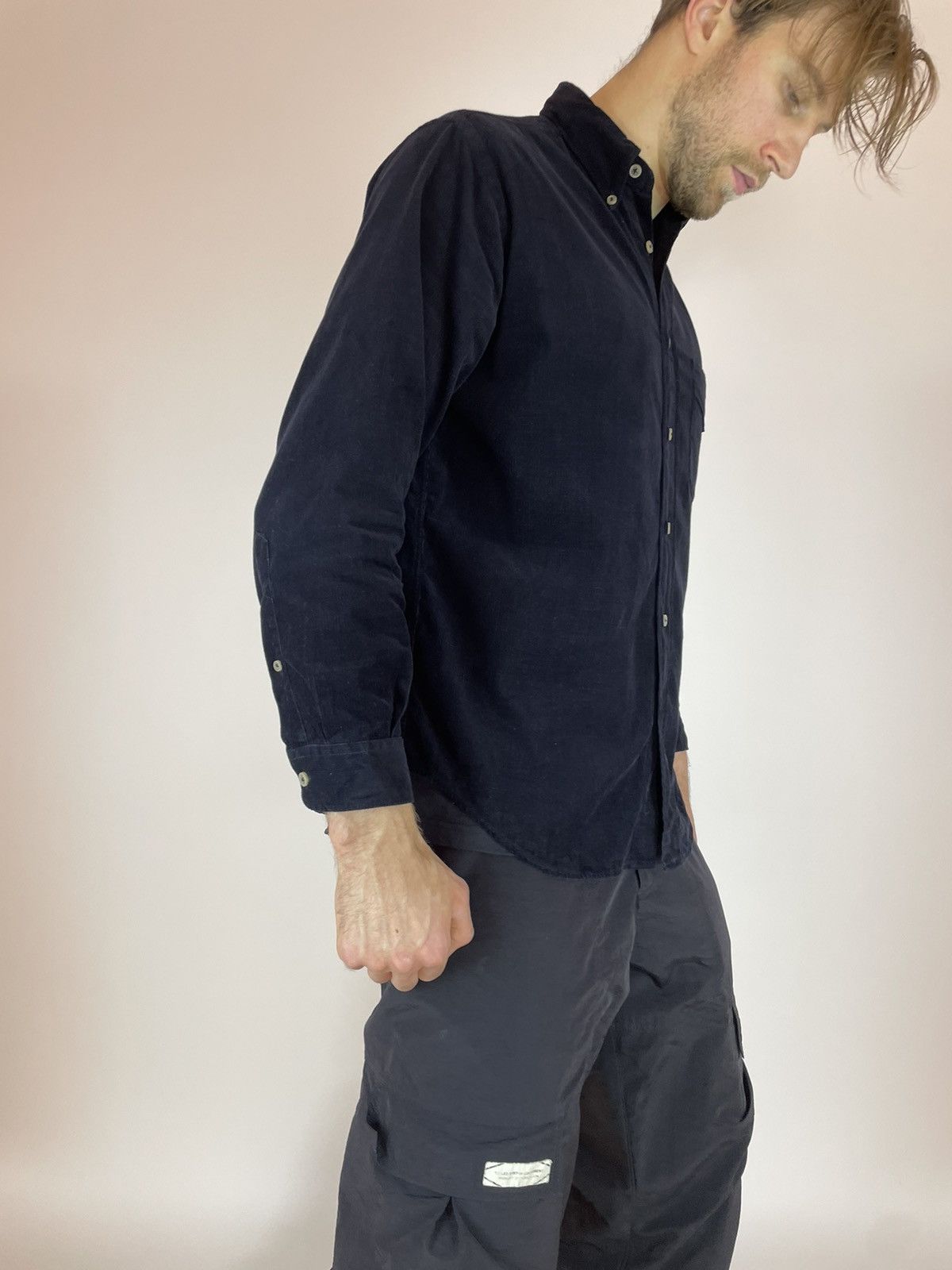 Marlboro Classics × Vintage Marlboro Classics Vintage Velvet Black shirt long sleeve Size US M / EU 48-50 / 2 - 7 Thumbnail