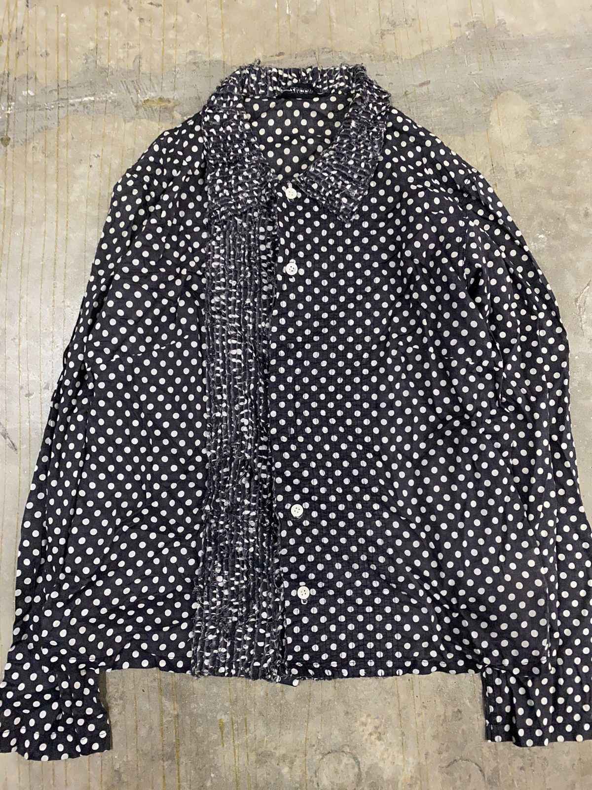 Zucca 90s ZUCCA fringe paper thin polka dot Size S / US 4 / IT 40 - 3 Thumbnail