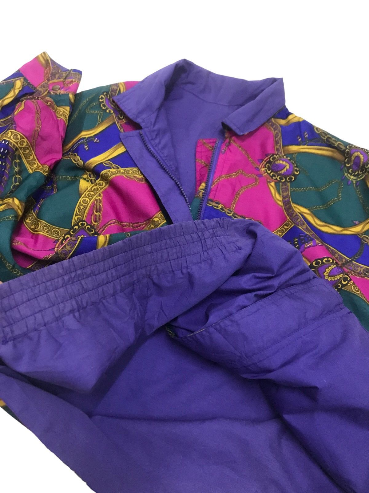 Japanese Brand Women Fashion Multicolor Baroque Pop Art Oversized Jacket Size XL / US 12-14 / IT 48-50 - 9 Thumbnail