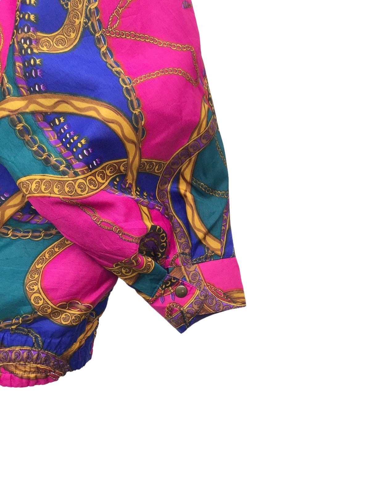 Japanese Brand Women Fashion Multicolor Baroque Pop Art Oversized Jacket Size XL / US 12-14 / IT 48-50 - 7 Thumbnail