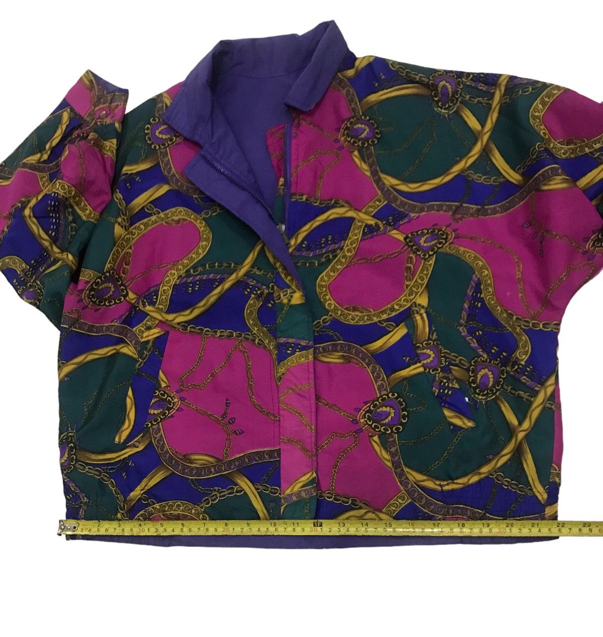 Japanese Brand Women Fashion Multicolor Baroque Pop Art Oversized Jacket Size XL / US 12-14 / IT 48-50 - 13 Thumbnail