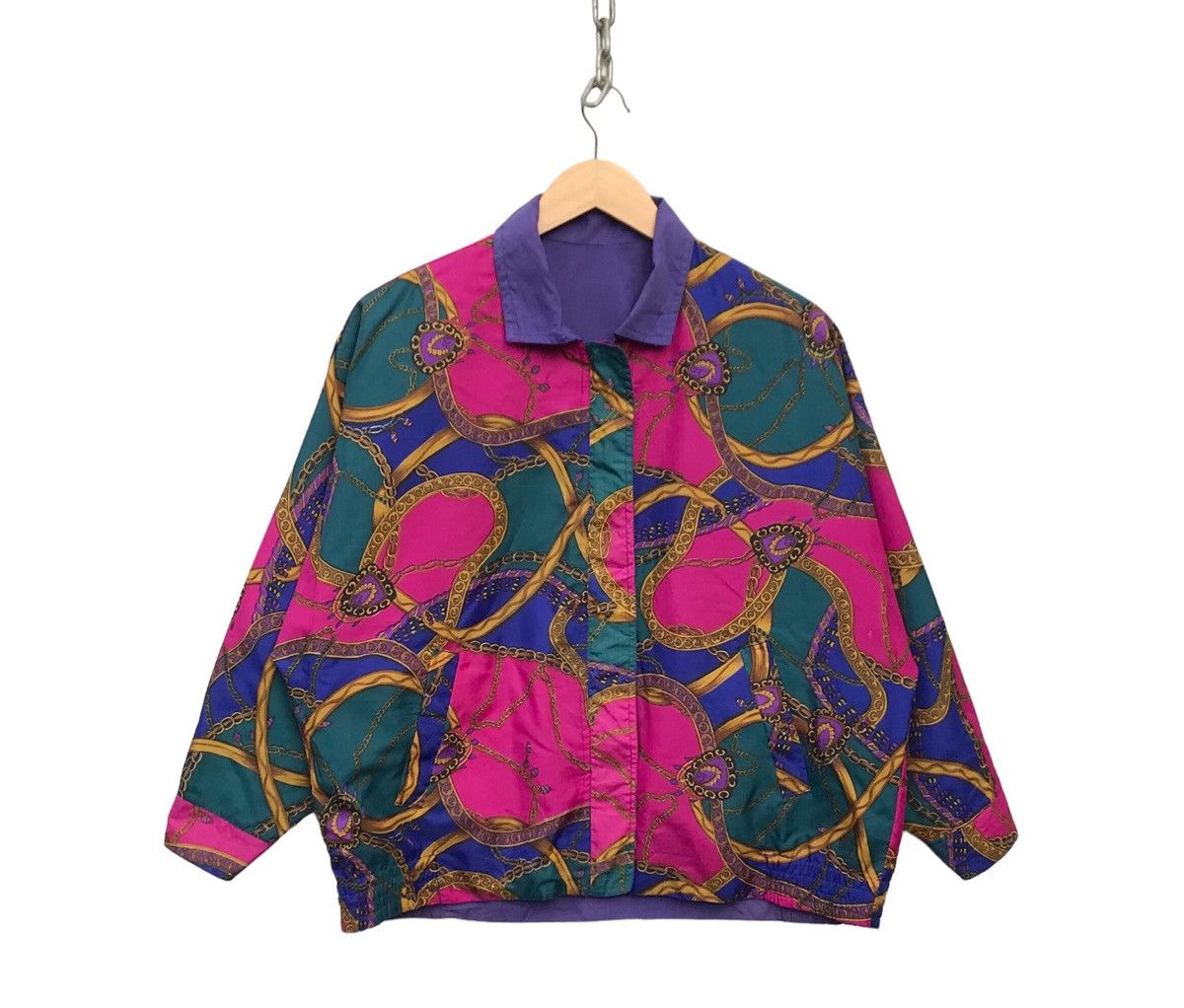Japanese Brand Women Fashion Multicolor Baroque Pop Art Oversized Jacket Size XL / US 12-14 / IT 48-50 - 1 Thumbnail