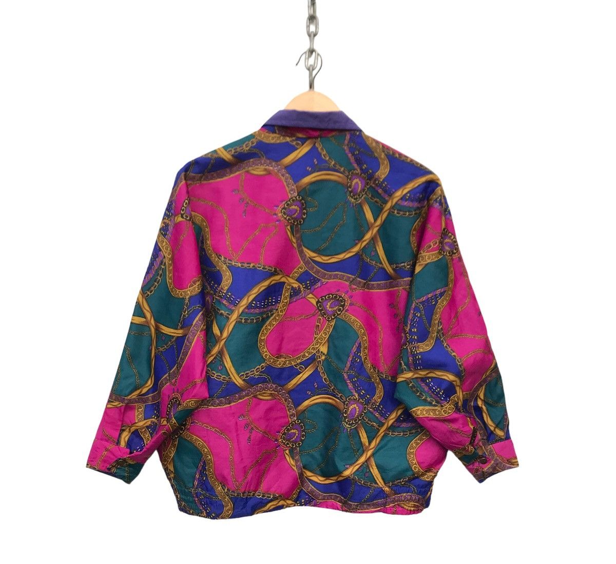 Japanese Brand Women Fashion Multicolor Baroque Pop Art Oversized Jacket Size XL / US 12-14 / IT 48-50 - 6 Thumbnail