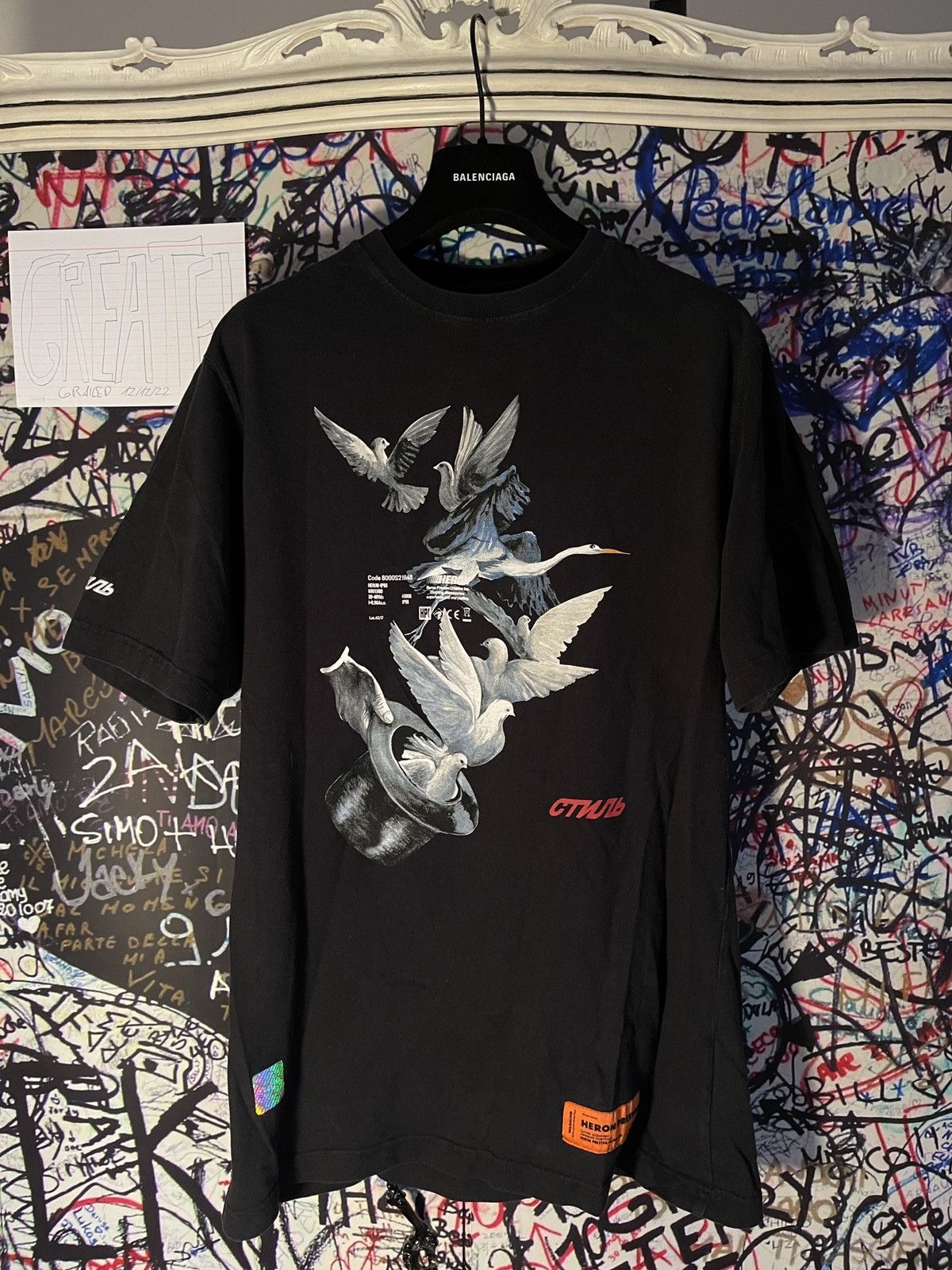 Heron Preston Heron Preston Doves T-Shirt | Grailed
