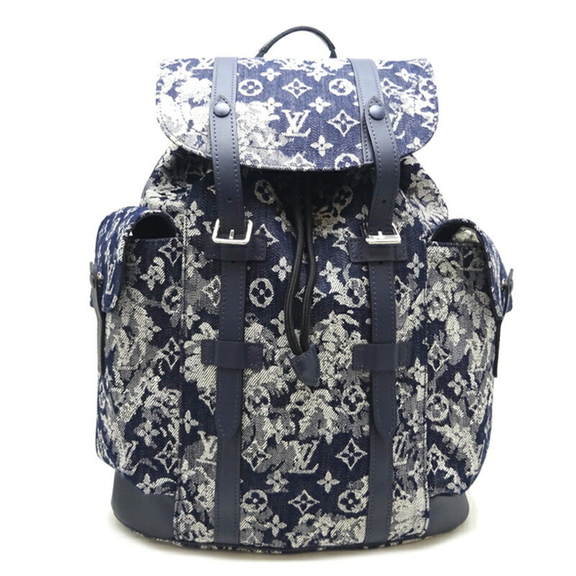 Louis Vuitton Louis Vuitton Christopher PM Men's Backpack Daypack M57280  Monogram Tapestry Navy
