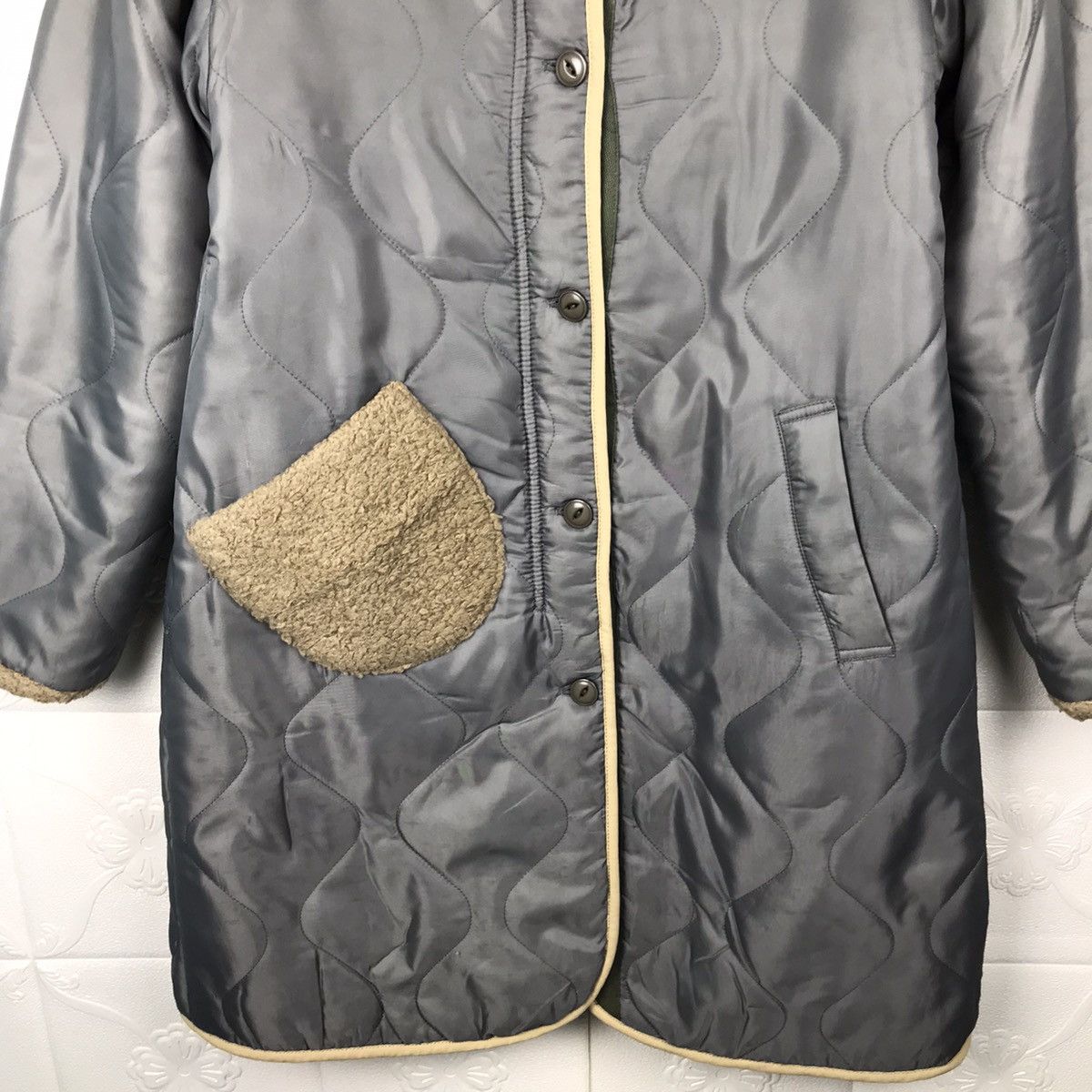 Japanese Brand × Vintage Japanese Designer Pow Dou Dou Reversible Quilted Jacket Size M / US 6-8 / IT 42-44 - 3 Thumbnail