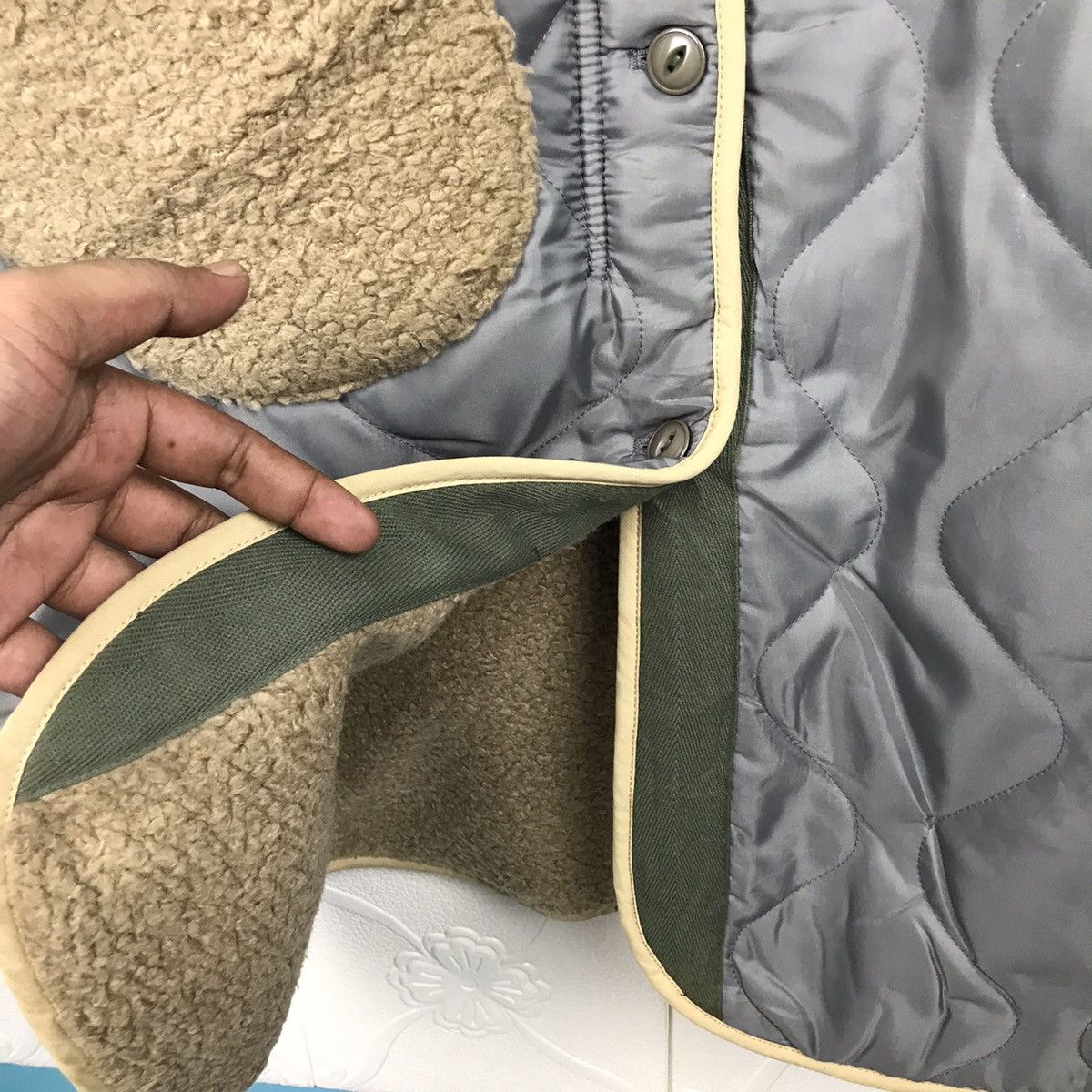 Japanese Brand × Vintage Japanese Designer Pow Dou Dou Reversible Quilted Jacket Size M / US 6-8 / IT 42-44 - 4 Thumbnail