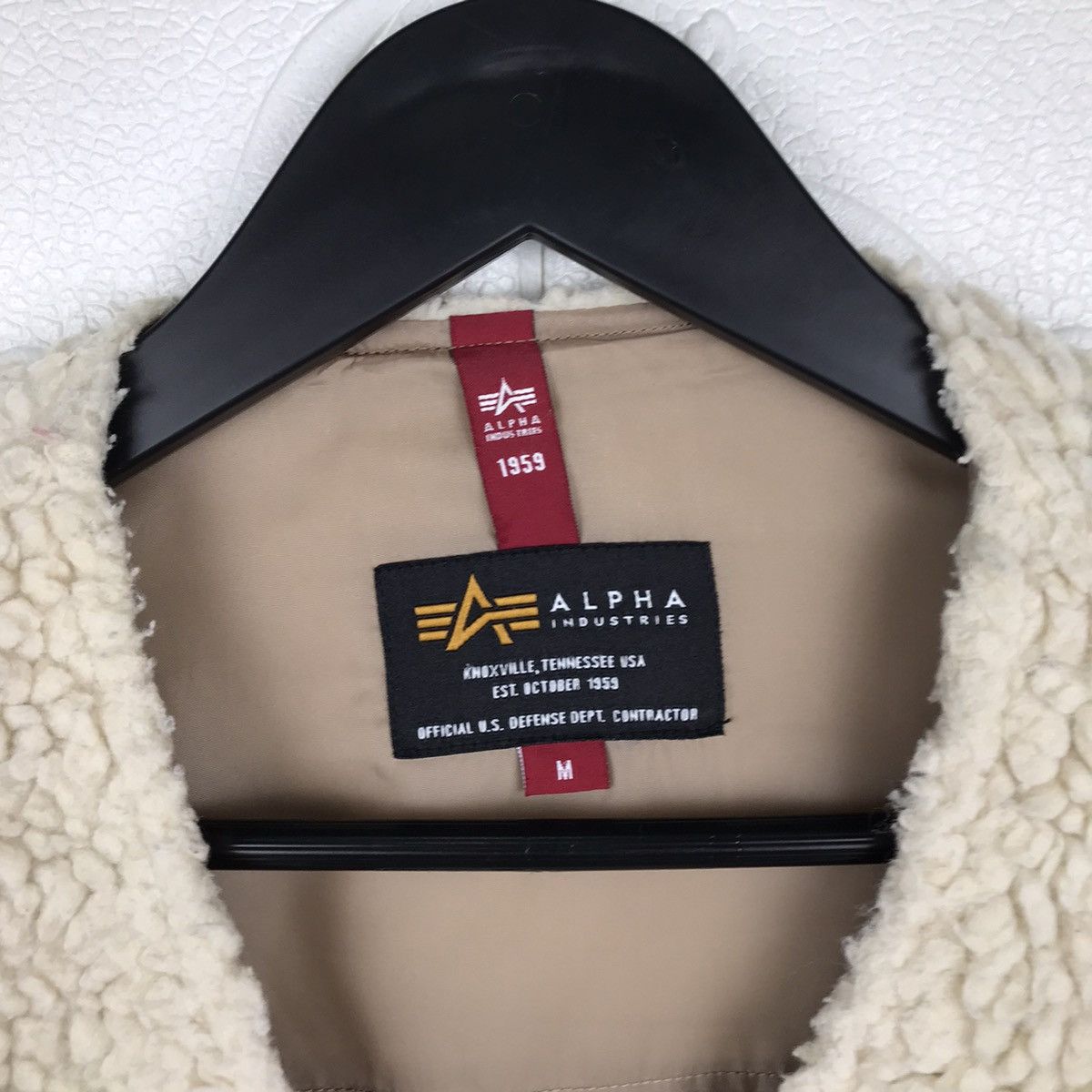 Alpha Industries × Designer × Vintage Vintage Alpha Industries Fleece Button Jacket Size US L / EU 52-54 / 3 - 4 Thumbnail