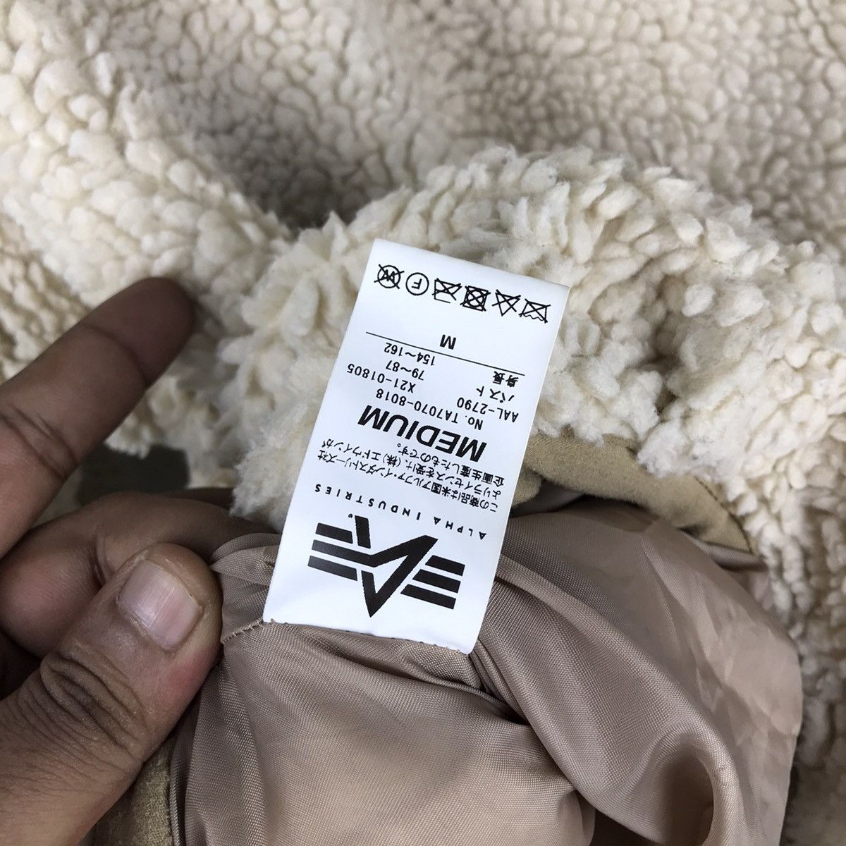 Alpha Industries × Designer × Vintage Vintage Alpha Industries Fleece Button Jacket Size US L / EU 52-54 / 3 - 12 Thumbnail