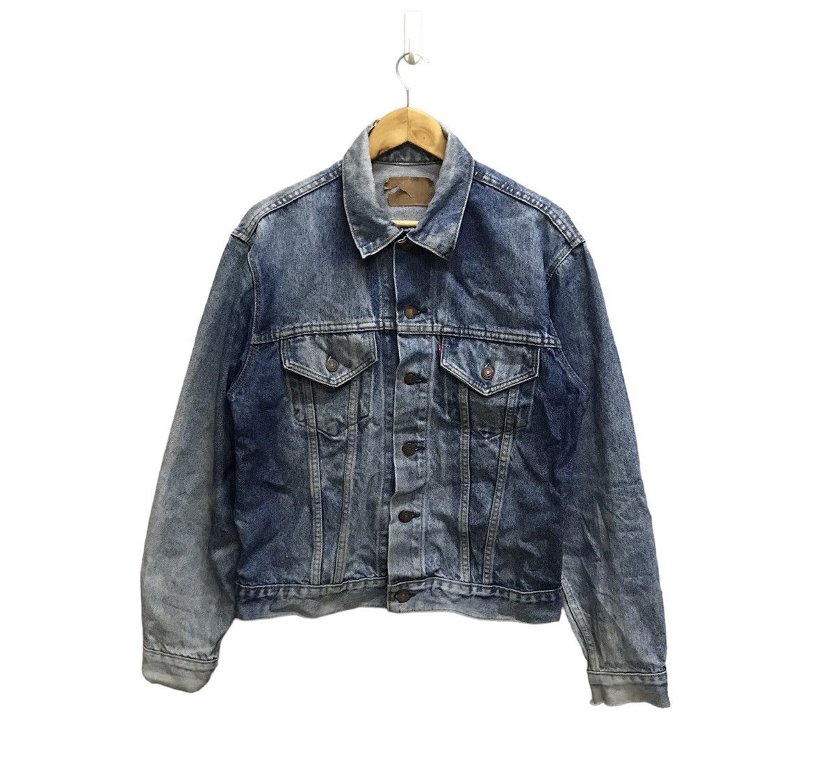 Vintage LEVI’S bleach color denim jacket Vintage 4 Pocket Levi's Bleached Denim Jean Jacket - Etsy