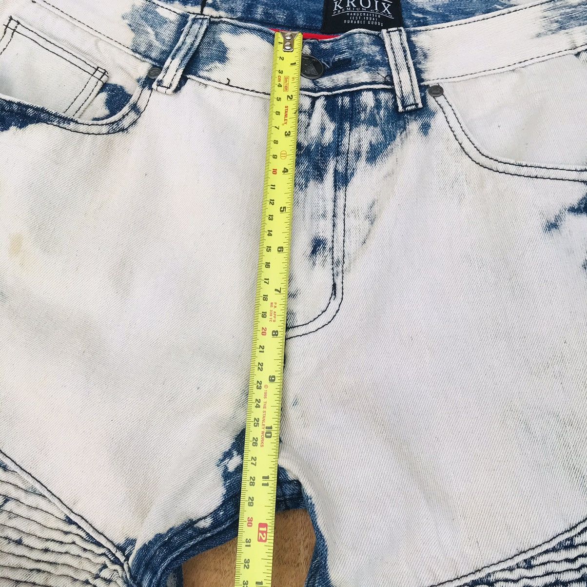 Japanese Brand Brand Kroix Trashed Bleach distressed bikers balmain style Size US 36 / EU 52 - 12 Thumbnail