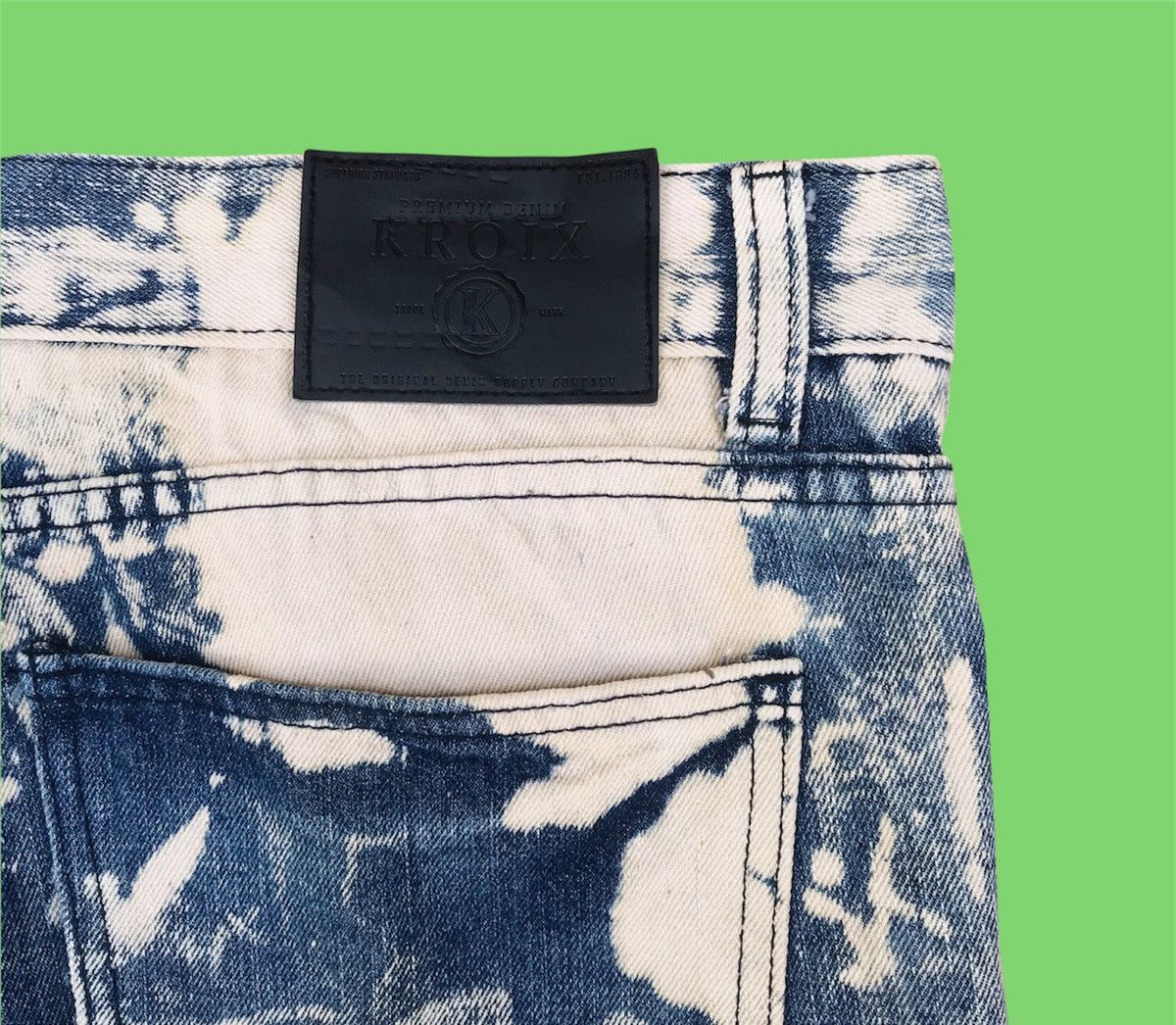 Japanese Brand Brand Kroix Trashed Bleach distressed bikers balmain style Size US 36 / EU 52 - 10 Thumbnail