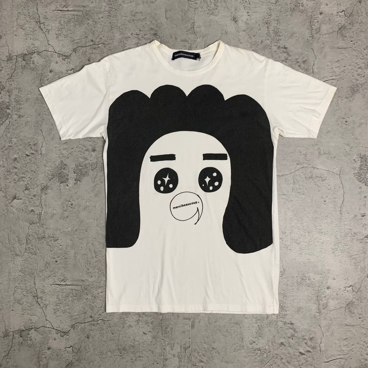 Issey Miyake × Japanese Brand × mercibeaucoup Mercibeaucoup Big Face Tee Size US S / EU 44-46 / 1 - 1 Thumbnail