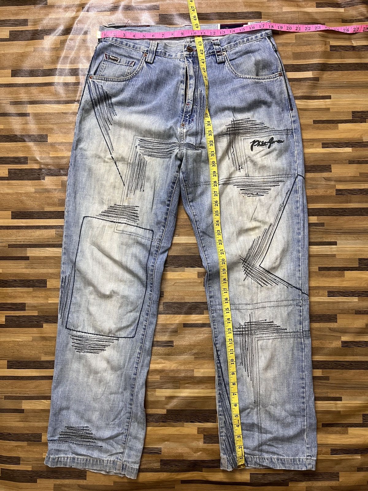Phat Farm × Vintage Seditionaries Skategang Phat Farm Baggy Denim Jeans Vintage Size US 36 / EU 52 - 4 Thumbnail