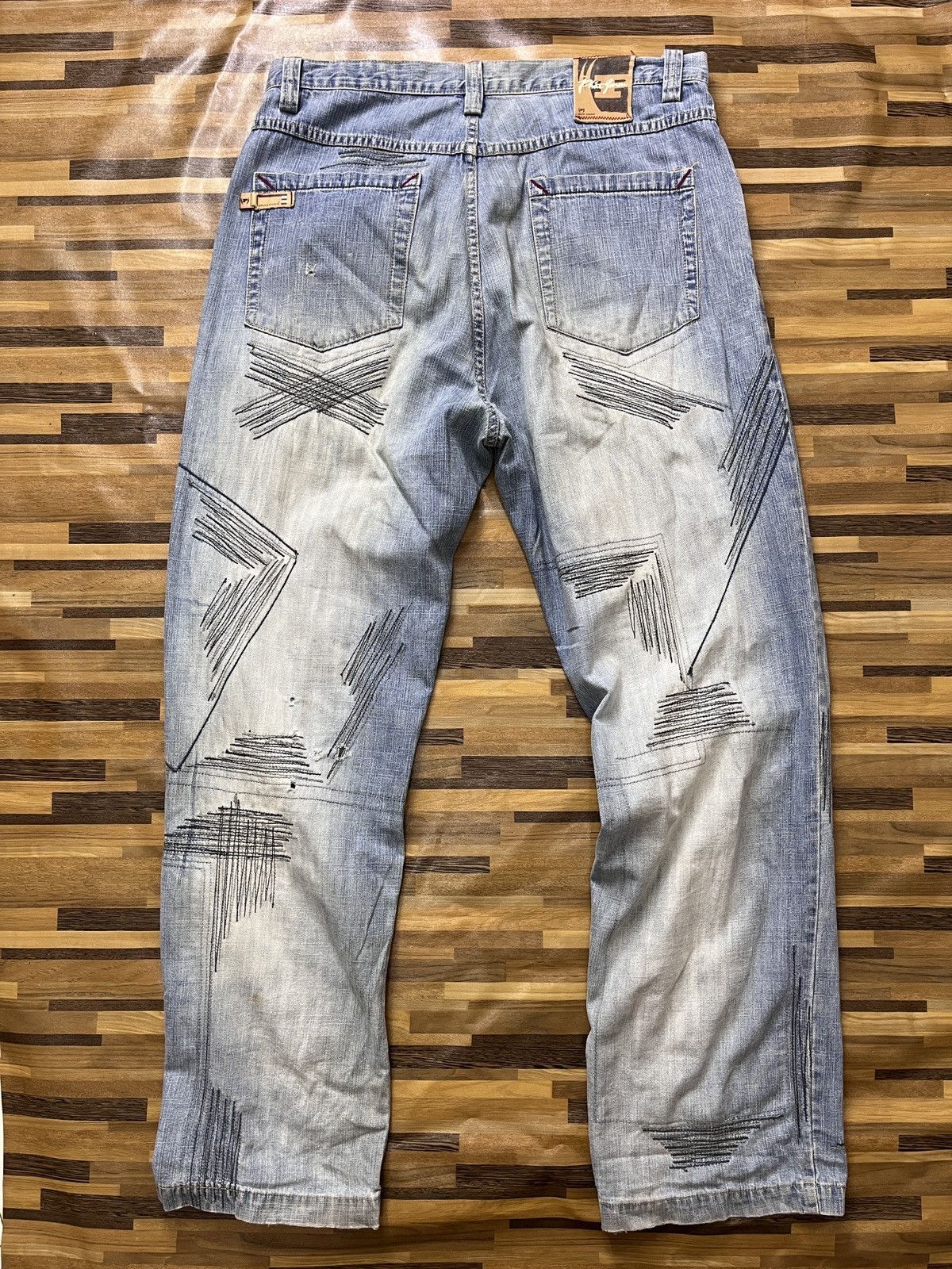 Phat Farm × Vintage Seditionaries Skategang Phat Farm Baggy Denim Jeans Vintage Size US 36 / EU 52 - 22 Thumbnail